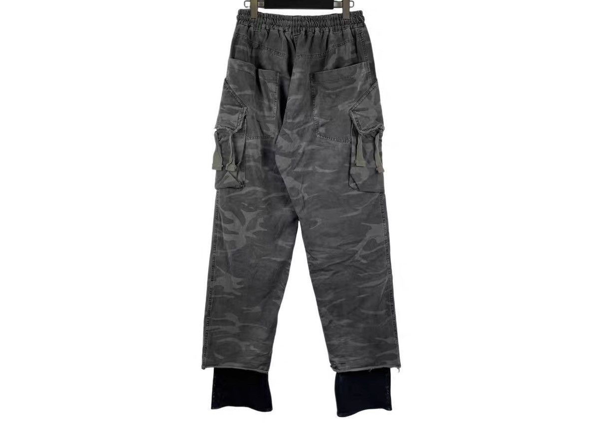 Song For The Mute Gray Cargo Casual Pants with Drawstring Waist Size US 34 / EU 50 - 2 Thumbnail