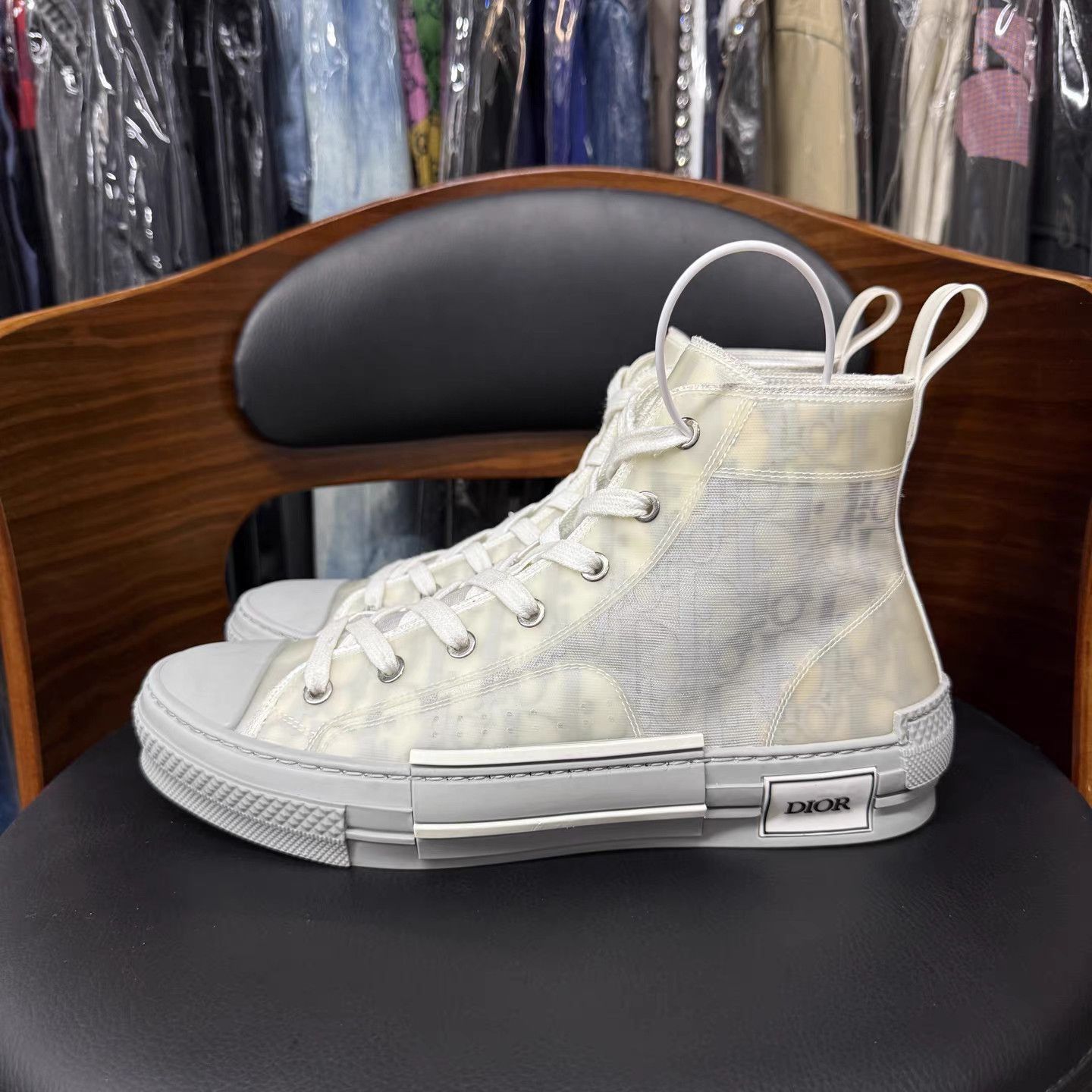 Dior White High-Top Sneakers Size 7 Size US 7 / EU 40 - 6 Thumbnail