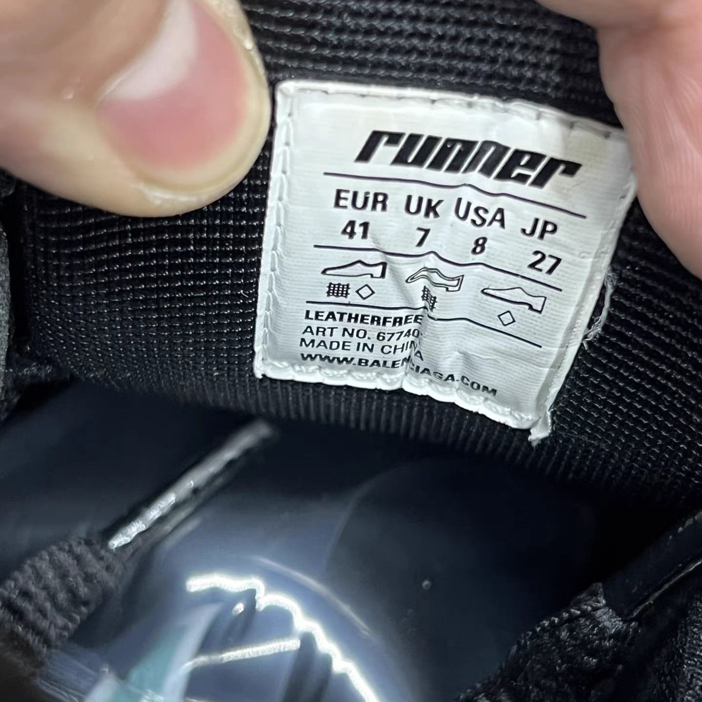 Balenciaga Black Athletic Running Sneakers Size 8 Size US 8 / EU 41 - 7 Thumbnail