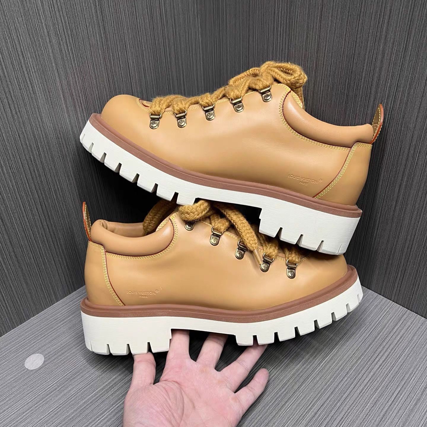 Louis Vuitton Brown Leather Lace-Up Boots Size 9 Size US 9 / EU 42 - 5 Thumbnail