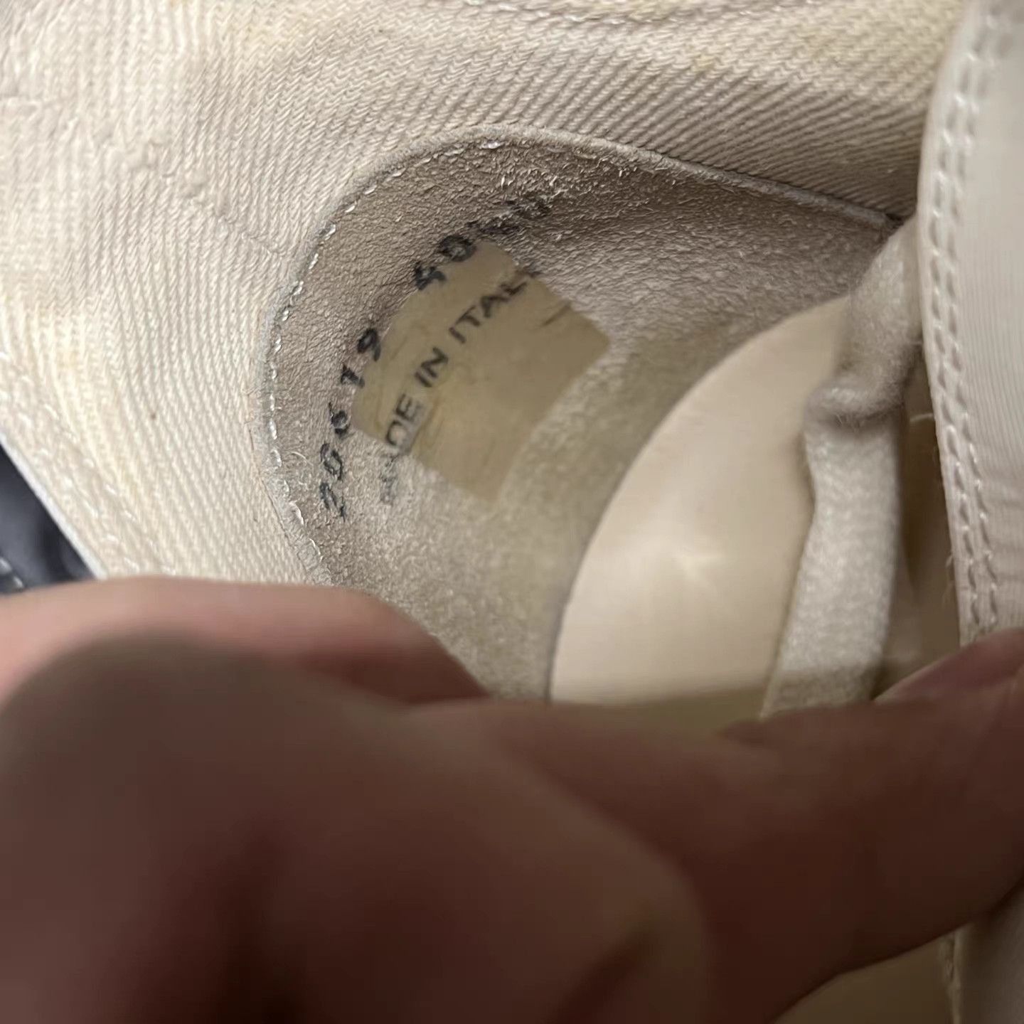 Rick Owens White Low-Top Sneakers Size 7 Size US 7 / EU 40 - 7 Thumbnail