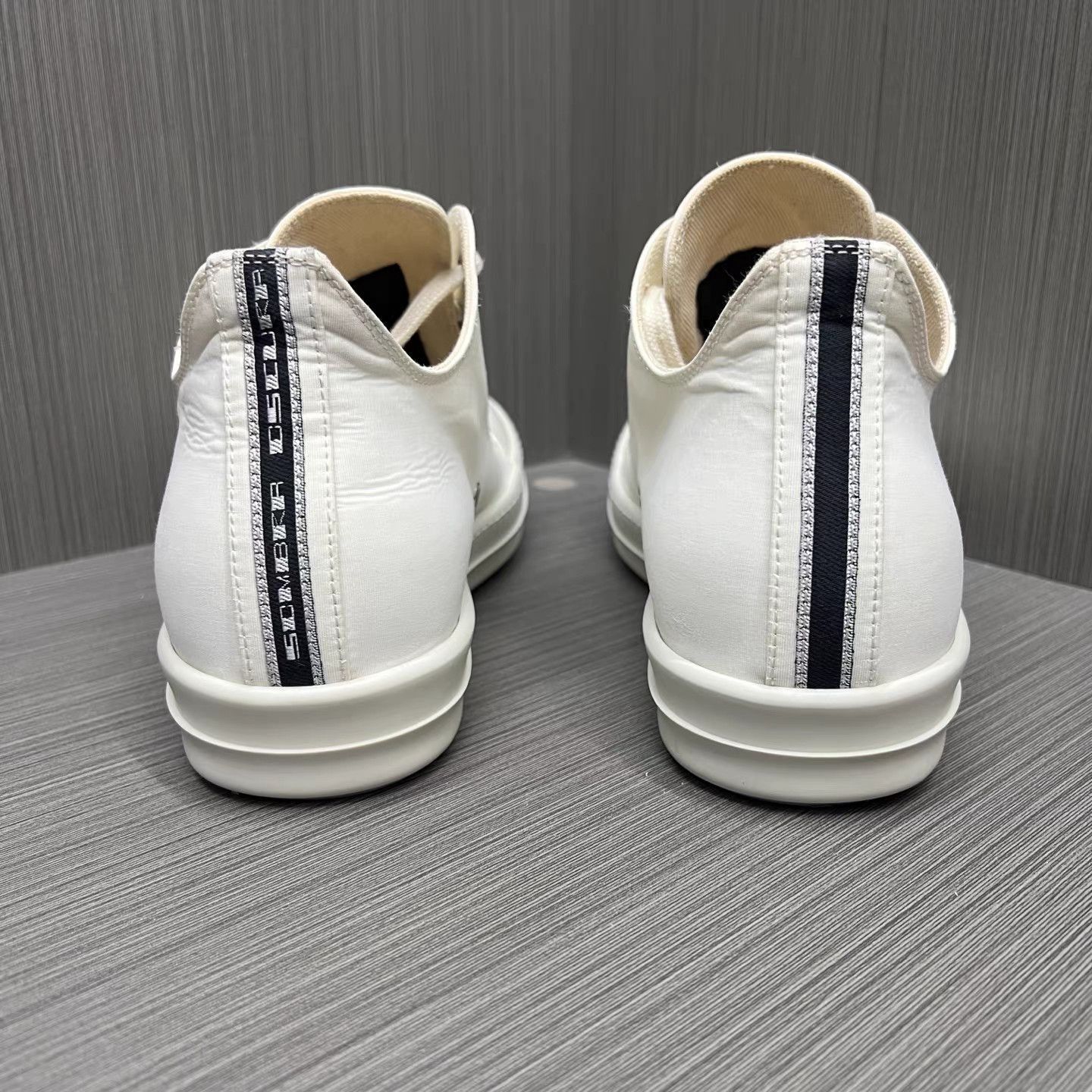 Rick Owens White Low-Top Sneakers Size 7 Size US 7 / EU 40 - 3 Thumbnail