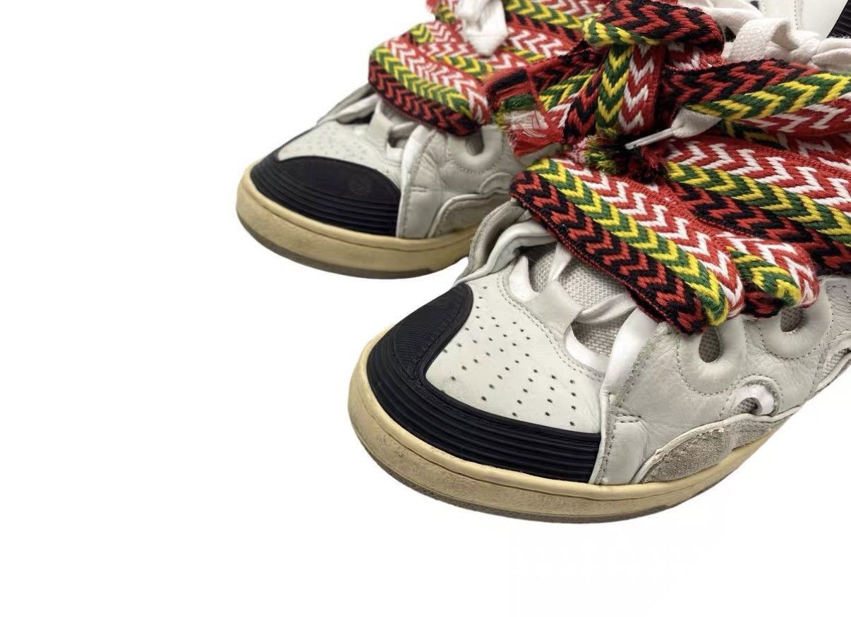 Lanvin White High-Top Sneakers with Patterned Laces Size US 8.5 / EU 41-42 - 2 Thumbnail