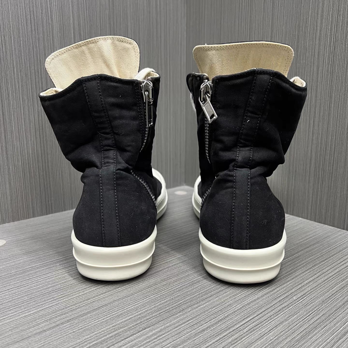 Rick Owens Black High-Top Sneakers Size 8 Size US 8 / EU 41 - 5 Thumbnail