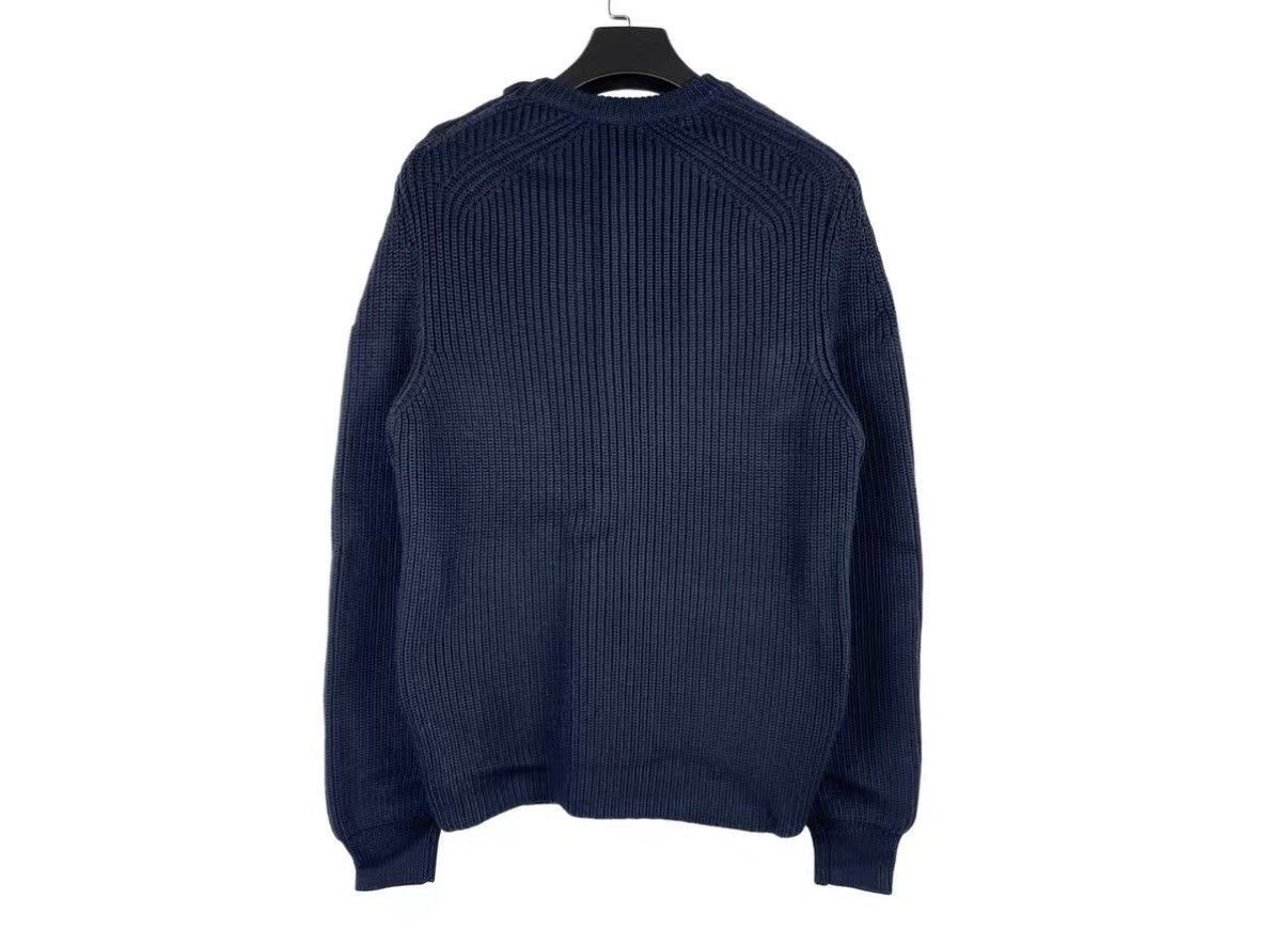 Balenciaga Blue Ribbed Long Sleeve Sweater Size US M / EU 48-50 / 2 - 2 Thumbnail