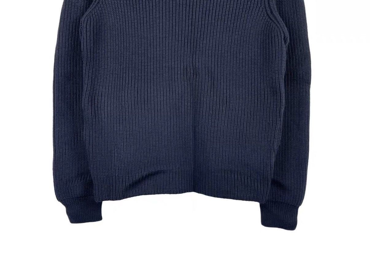 Balenciaga Blue Ribbed Long Sleeve Sweater Size US M / EU 48-50 / 2 - 4 Thumbnail