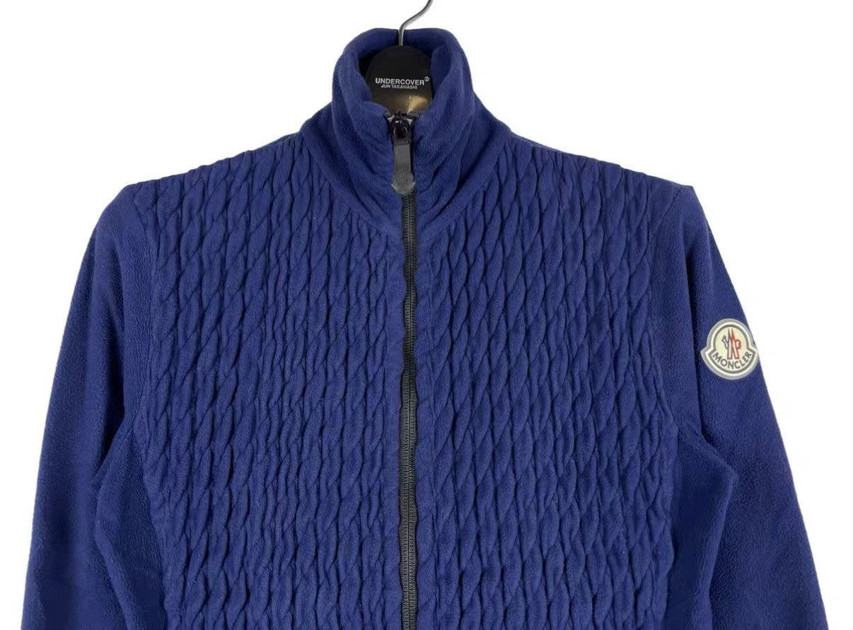 Moncler Blue Textured Zip-Up Light Jacket XS Size US XS / EU 42 / 0 - 3 Thumbnail