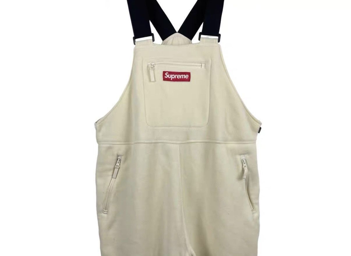 Supreme Beige Suspender Overalls with Pockets Size US 27 - 3 Thumbnail
