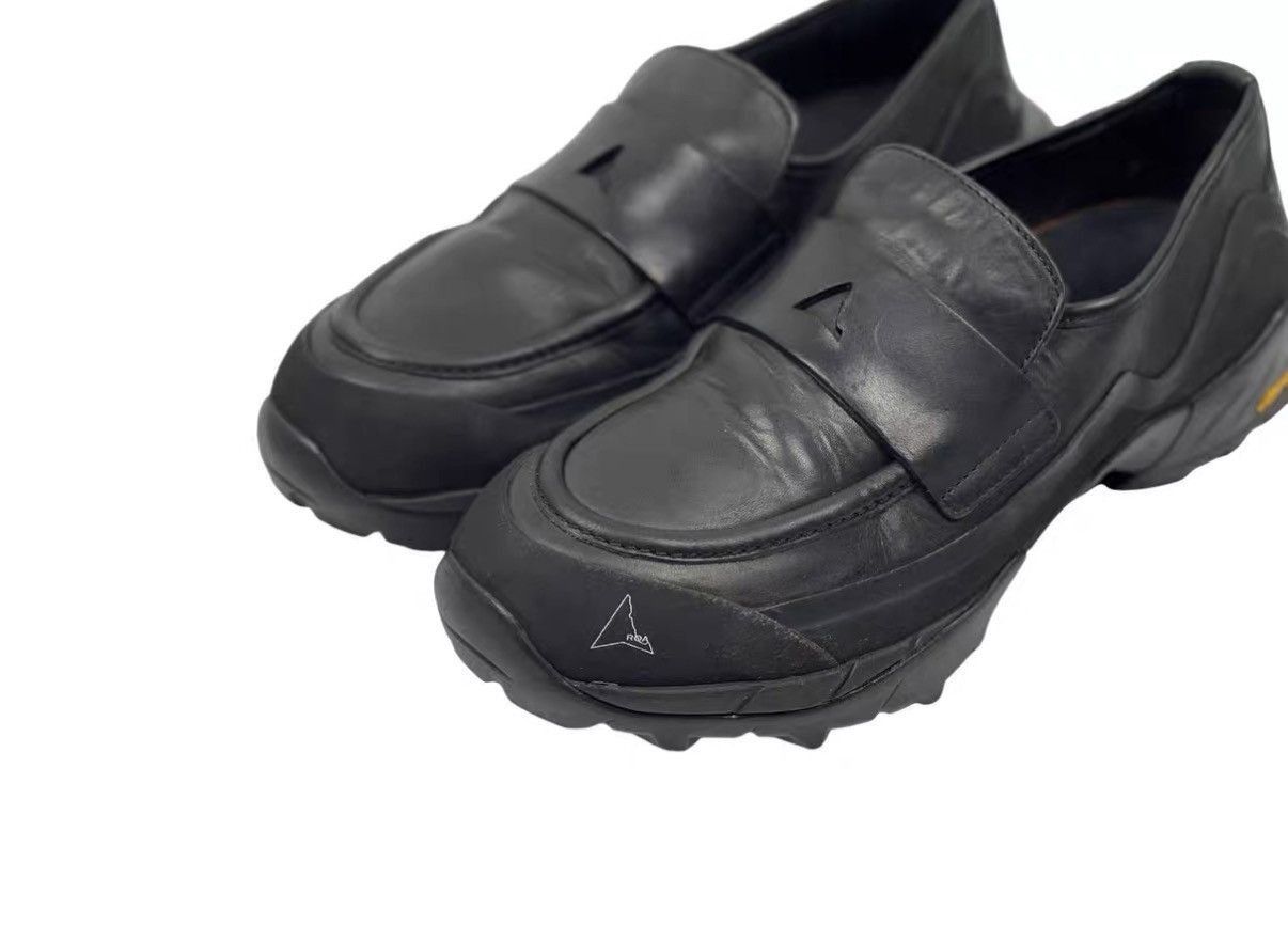 ROA Black Leather Slip-On Shoes Size 9.5 Size US 9.5 / EU 42-43 - 2 Thumbnail