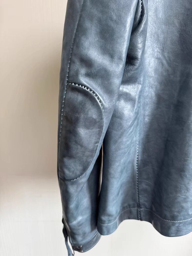 Carol Christian Poell Black Leather Jacket with Collar, Size L Size US L / EU 52-54 / 3 - 5 Thumbnail
