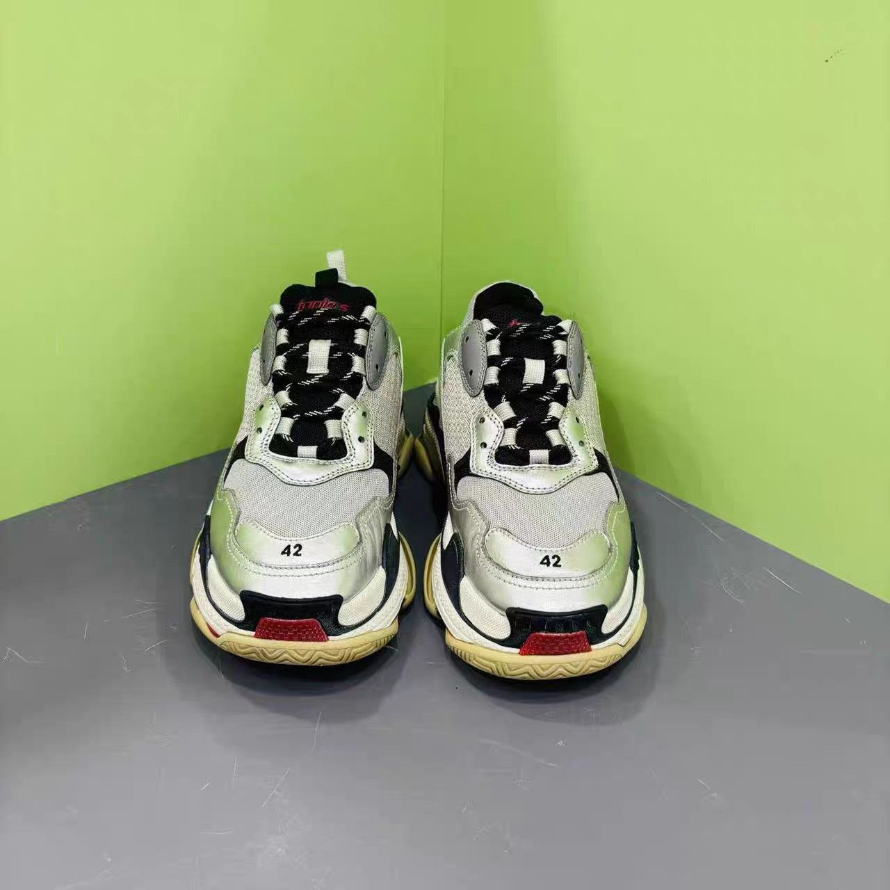 Balenciaga Silver High-Top Sneakers Size 9 Size US 9 / EU 42 - 2 Thumbnail