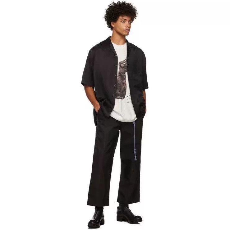 Song For The Mute SONG FOR THE MUTE Cropped Work Trousers Size US 30 / EU 46 - 4 Thumbnail