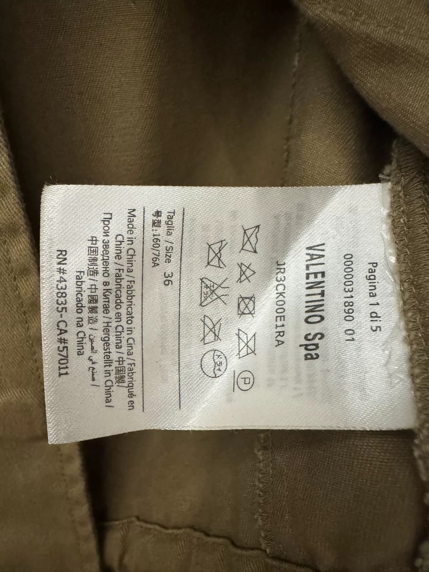 RED Valentino RED VALENTINO Beige Utility Coat Size XS / US 0-2 / IT 36-38 - 6 Thumbnail