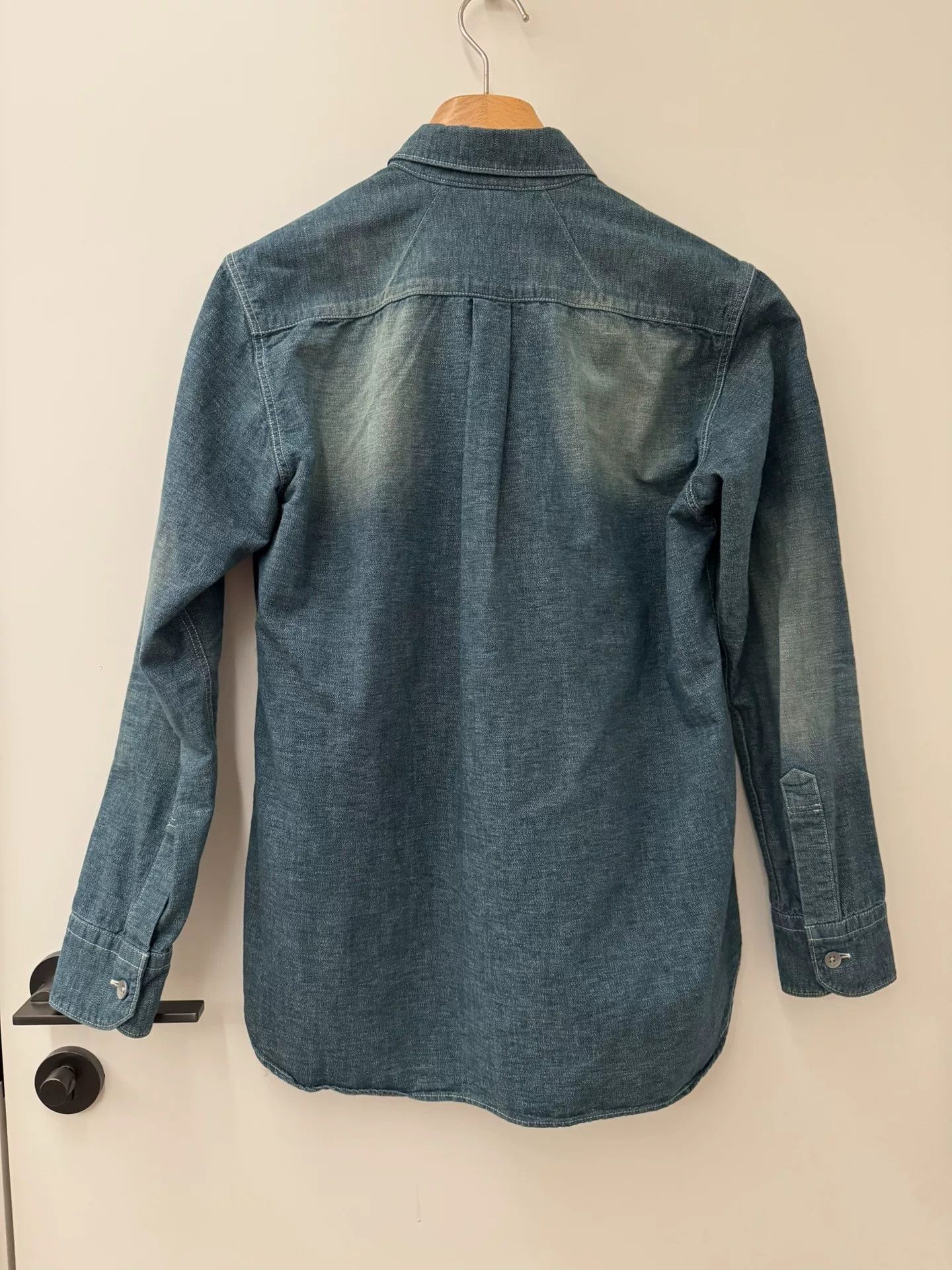 Maison MIHARA YASUHIRO MIHARA YASUHIRO Denim Slogan Patch Shirt Size US M / EU 48-50 / 2 - 2 Thumbnail