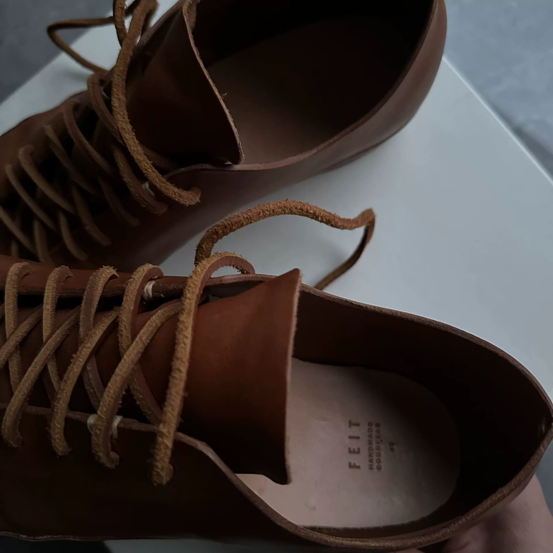 Feit FEIT Hand Sewn Low Horse Leather Shoes Size US 11 / EU 44 - 2 Thumbnail