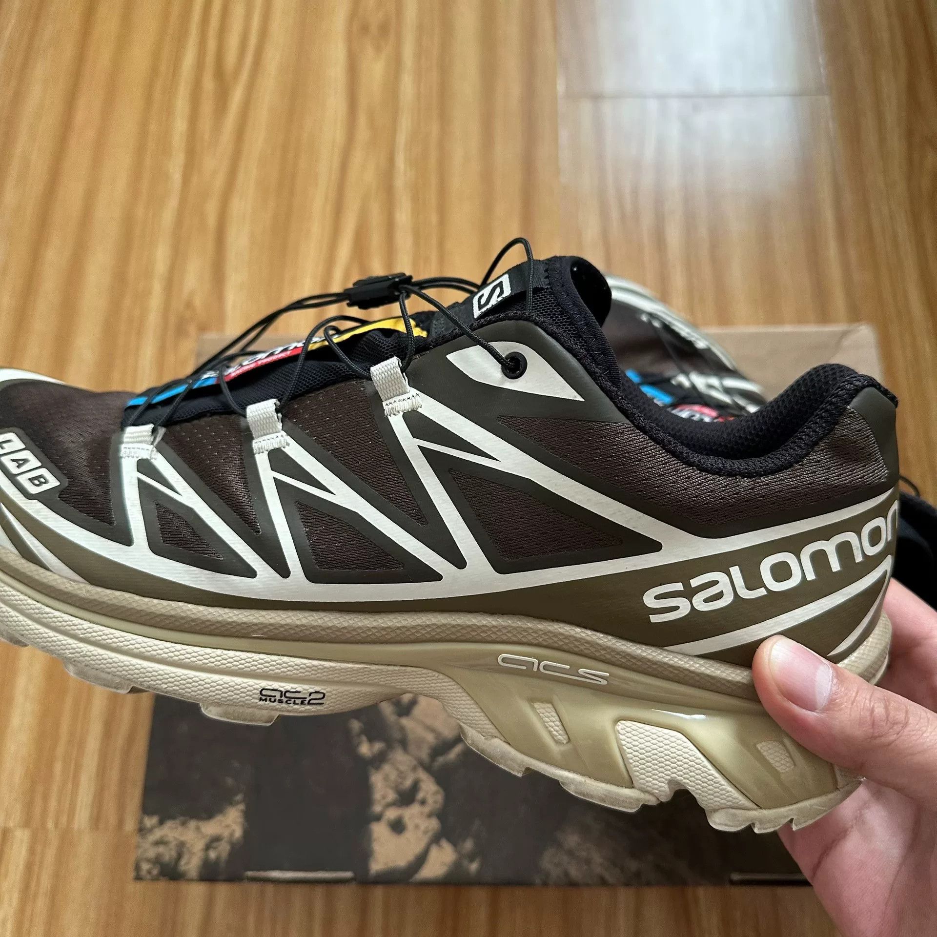 Salomon Salomon SLAB XT-6 ADV Retro Hiking Shoes Size US 12 / EU 45 - 2 Thumbnail