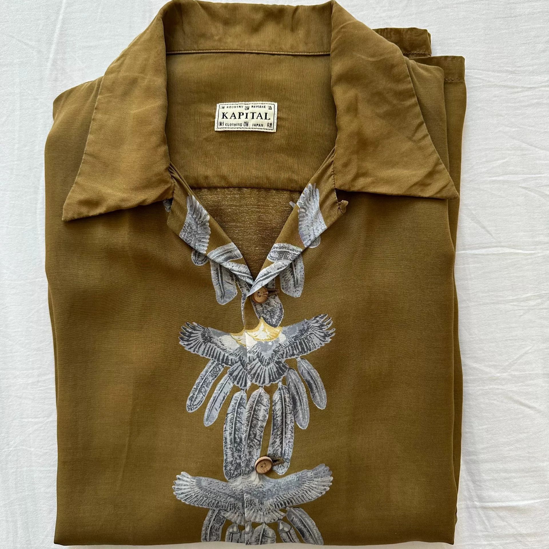 Kapital Kapital Eagle Feather Aloha Shirt Size US XXL / EU 58 / 5 - 5 Thumbnail