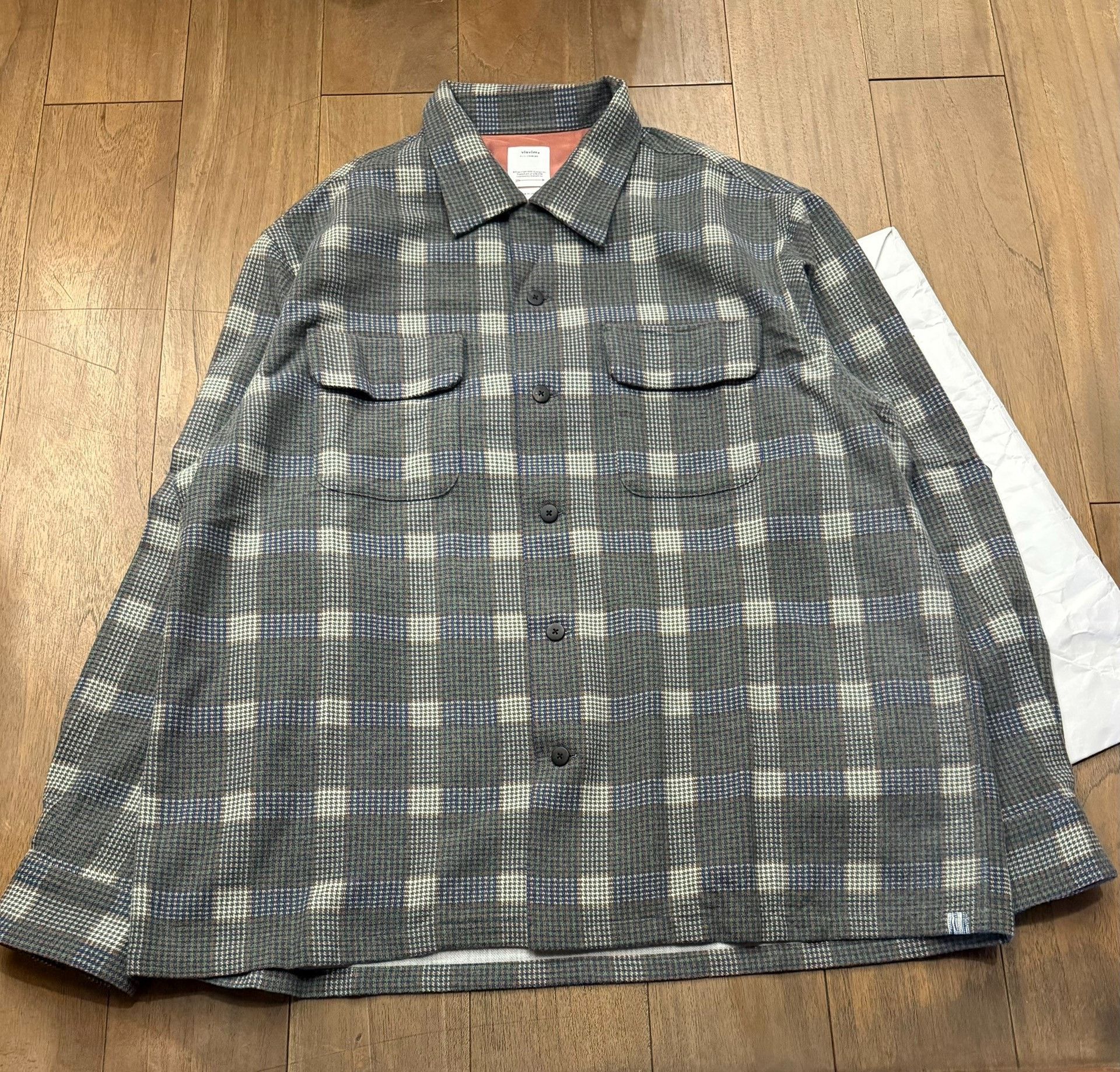 Visvim visvim FOUR CORNERS CHECK Wool L/S Shirt Size US XL / EU 56 / 4 - 2 Thumbnail