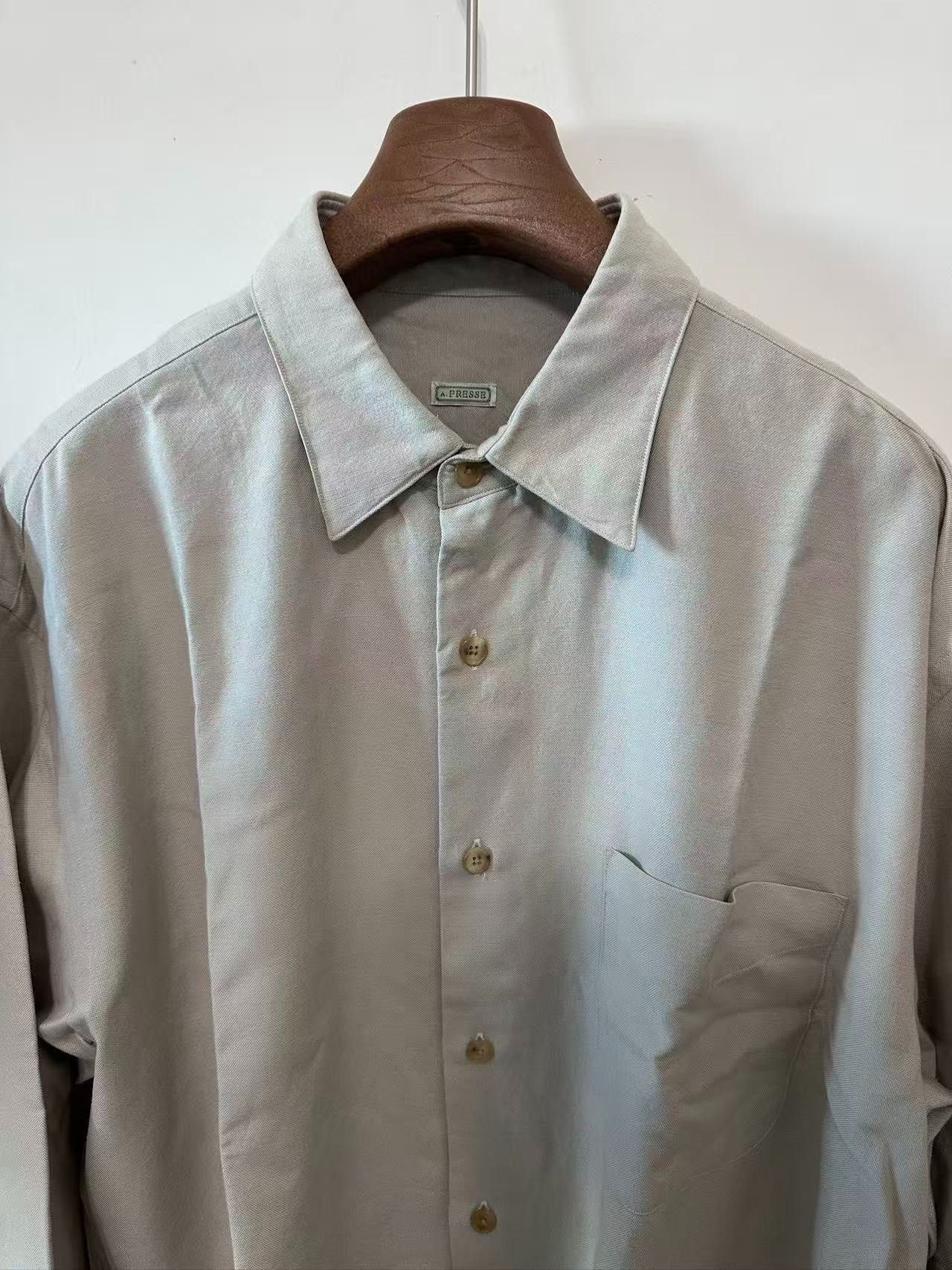 A.PRESSE A.PRESSE 25SS Silk Blend Shirt Size US M / EU 48-50 / 2 - 3 Thumbnail