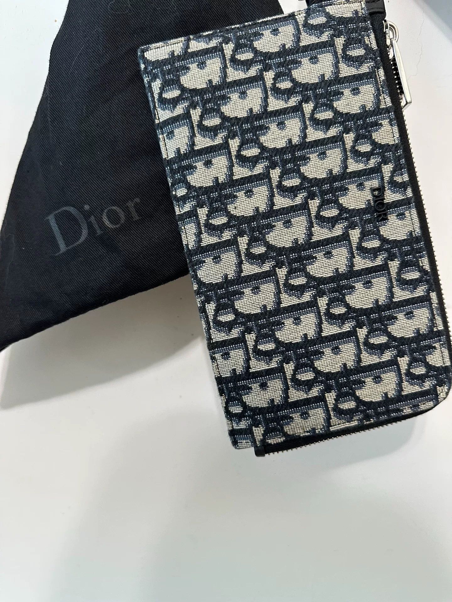 Dior Dior Oblique Canvas Zip Pouch Wallet Size ONE SIZE - 2 Thumbnail