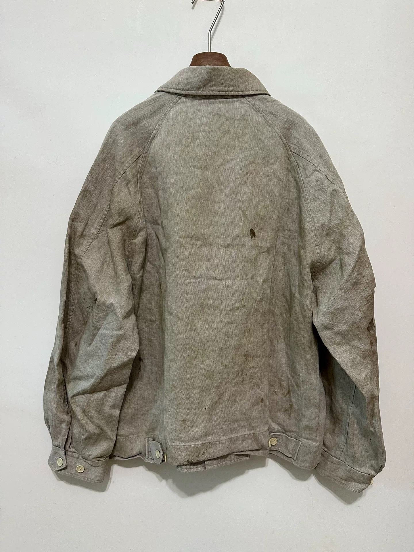 Stein SSSTEIN 25AW Linen Herringbone Zip Jacket Size US S / EU 44-46 / 1 - 2 Thumbnail