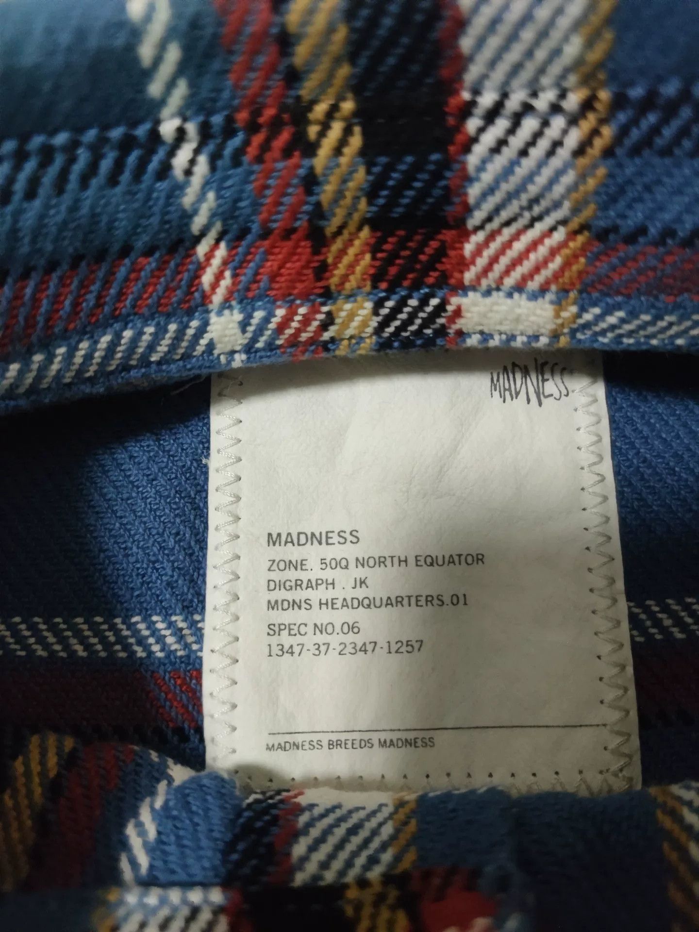 Madness MADNESS Check Shirt 24AW Size US S / EU 44-46 / 1 - 3 Thumbnail
