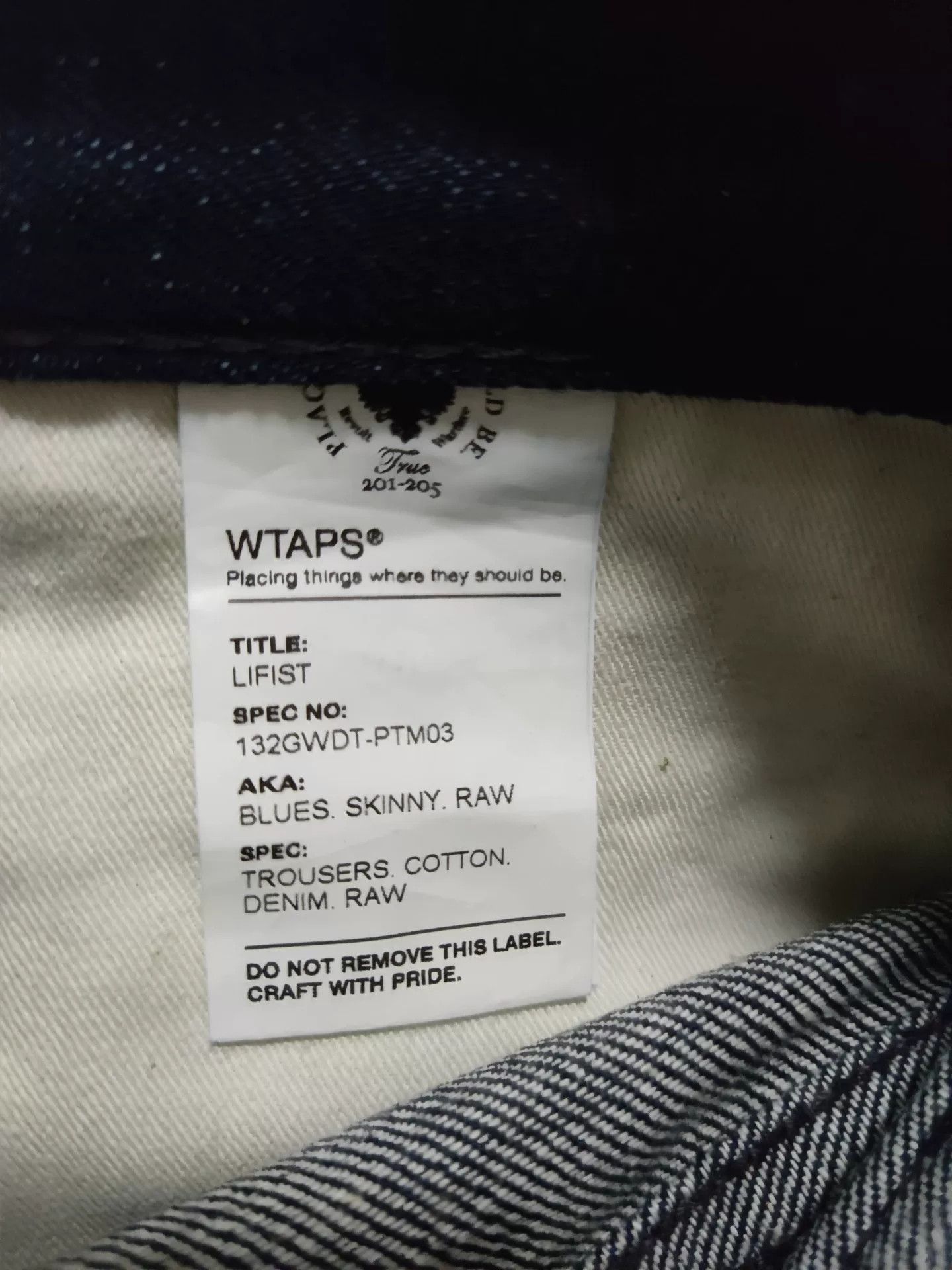 Wtaps WTAPS 13AW Skinny Raw Denim Jeans Size US 30 / EU 46 - 4 Thumbnail
