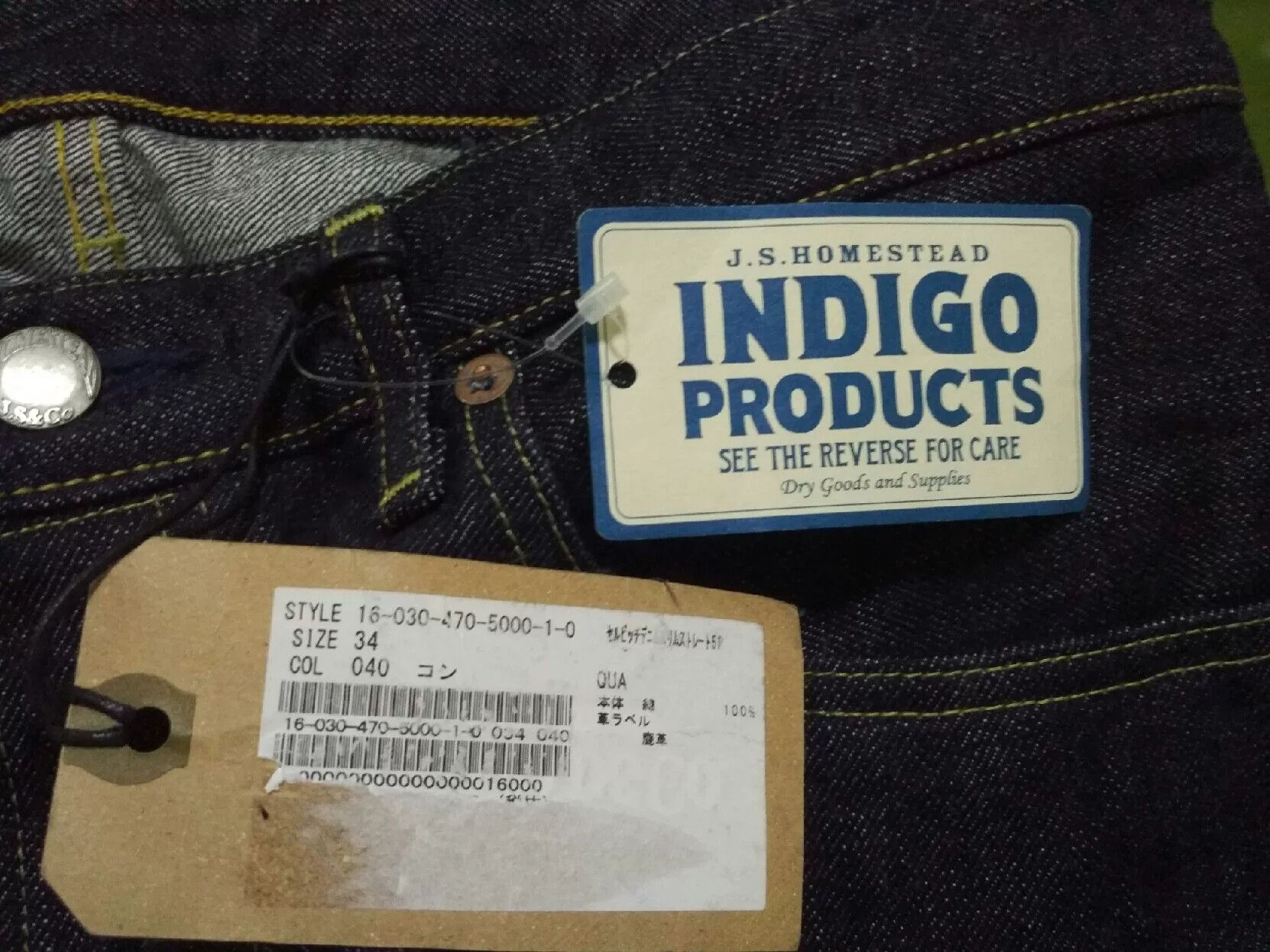 Journal Standard JOURNAL STANDARD Homestead Raw Denim Jeans Size US 34 / EU 50 - 3 Thumbnail