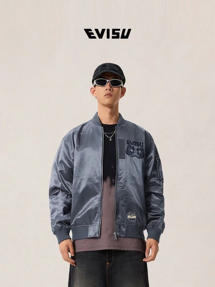 Evisu EVISU Men's Daruma Embroidery Bomber Jacket Size US L / EU 52-54 / 3 - 2 Thumbnail