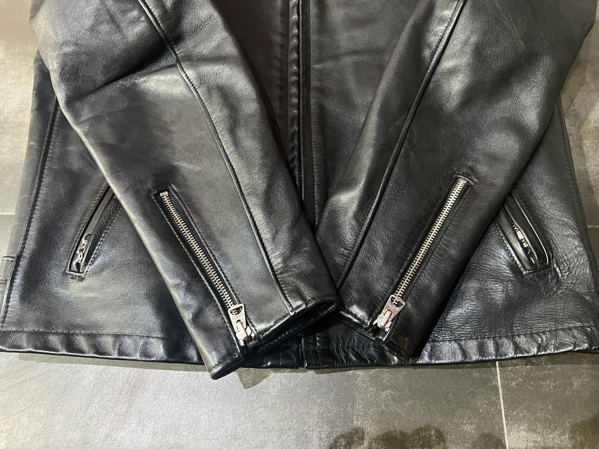 Schott Schott NYC Classic Stand Collar Leather Jacket #641 Size US XXS / EU 40 - 4 Thumbnail