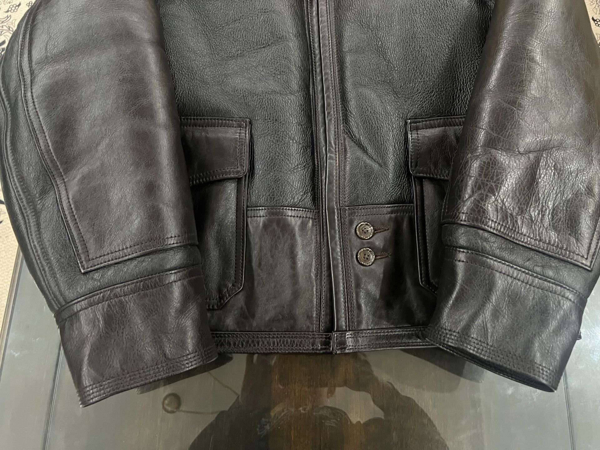Aero Leathers AERO Shearling Leather Jacket Size 42 Size US XS / EU 42 / 0 - 5 Thumbnail