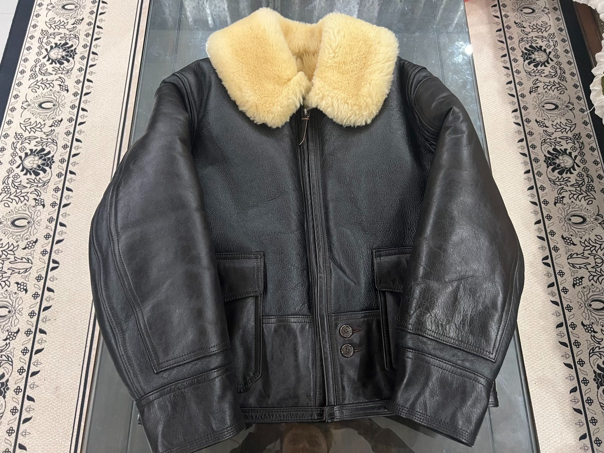 Aero Leathers AERO Shearling Horsehide Leather Jacket Size US XS / EU 42 / 0 - 2 Thumbnail