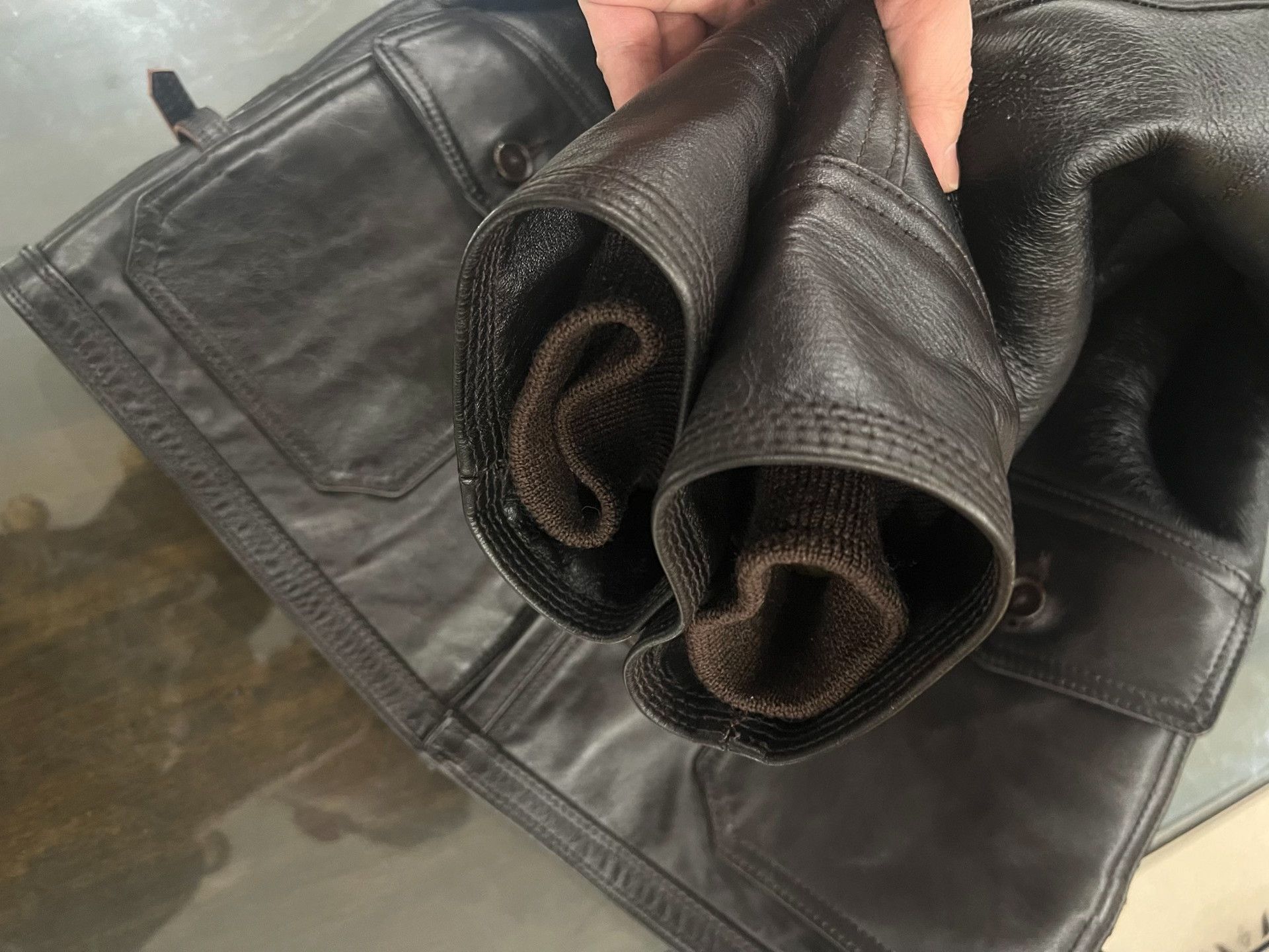 Aero Leathers AERO Shearling Horsehide Leather Jacket Size US XS / EU 42 / 0 - 8 Thumbnail