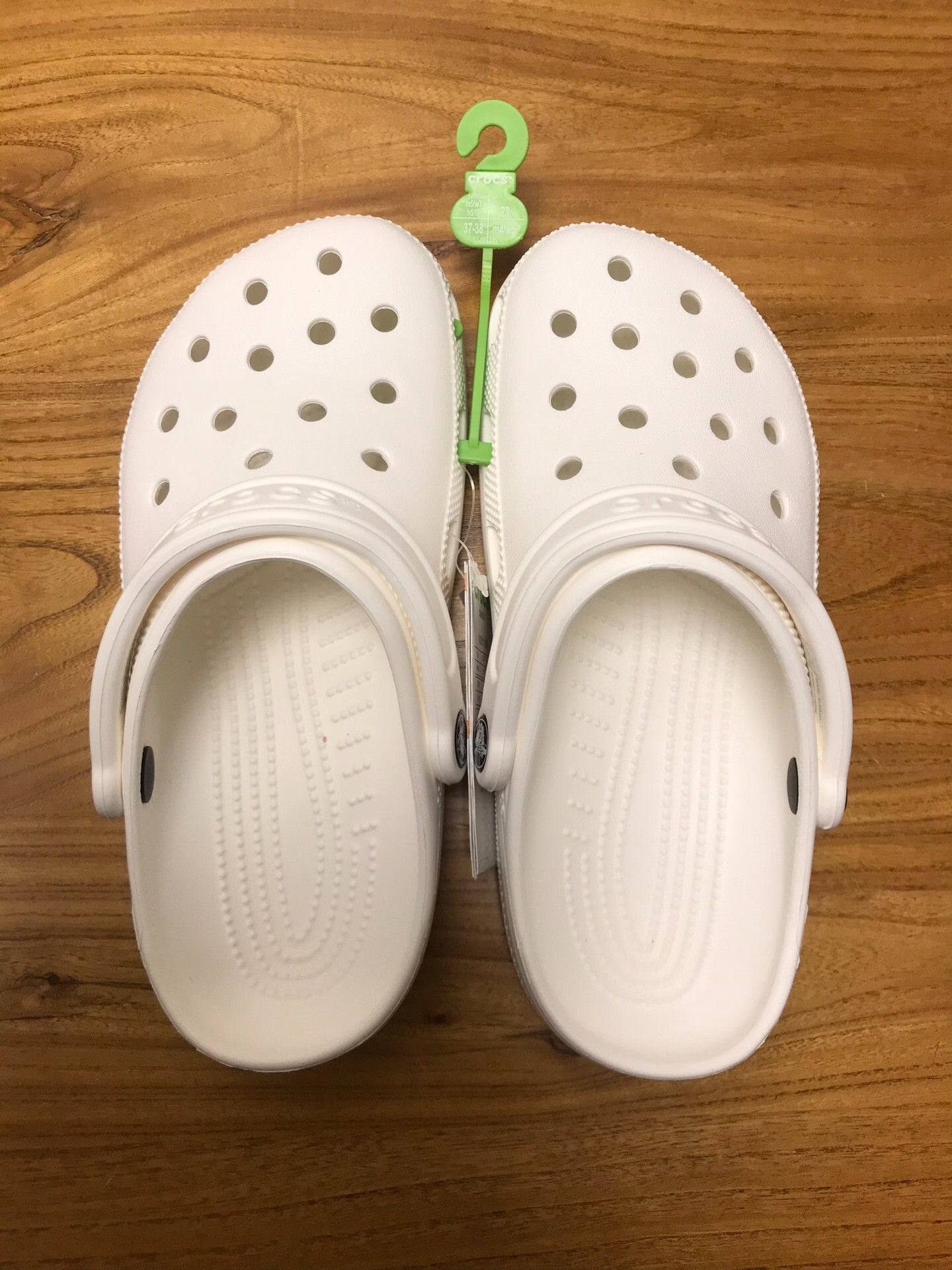 Crocs Crocs Classic Clog White 37-38 Size US 7 / IT 37 - 3 Thumbnail
