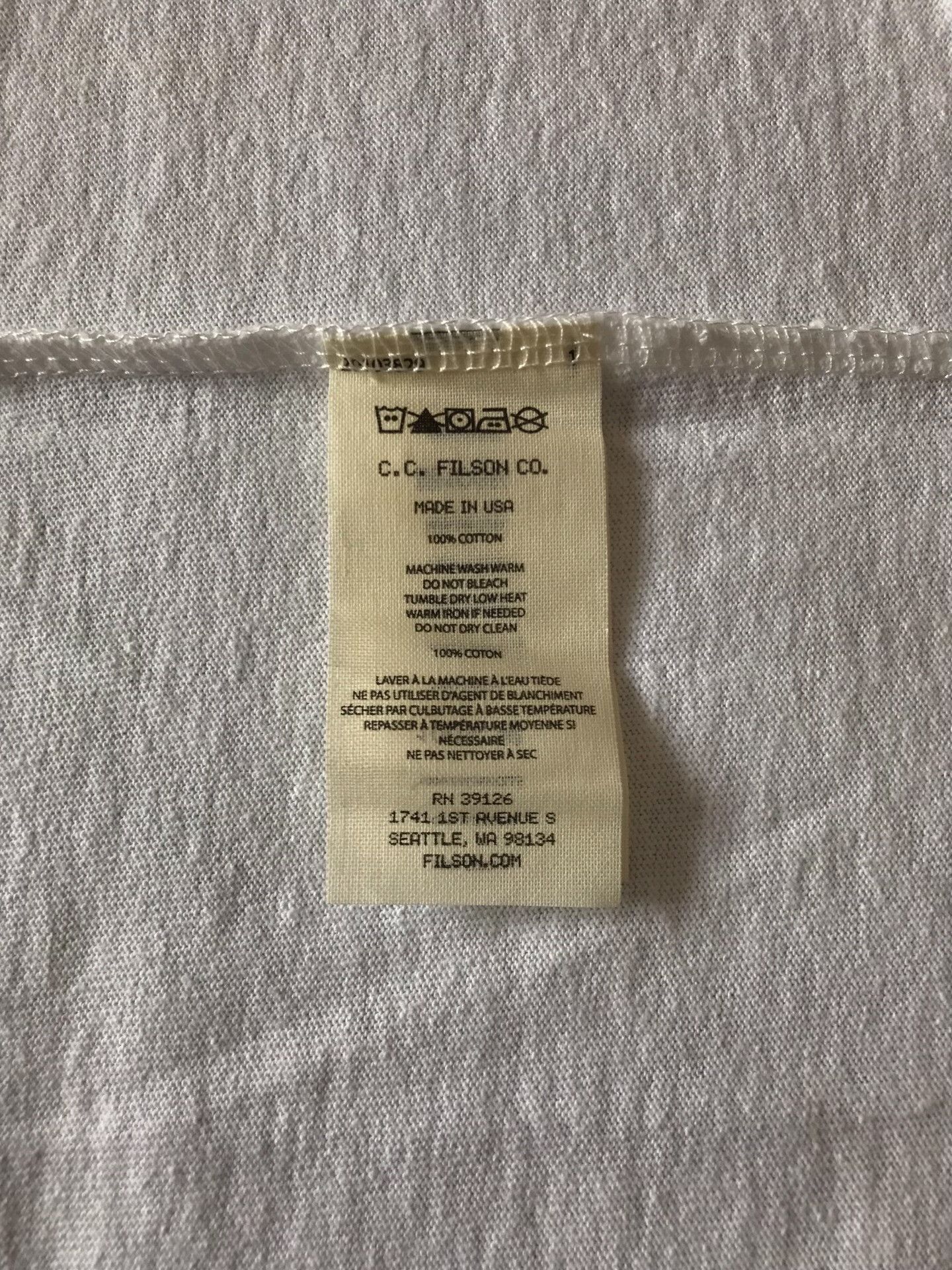 Filson Filson 20233183 White Elk Print T-Shirt Size US M / EU 48-50 / 2 - 8 Thumbnail