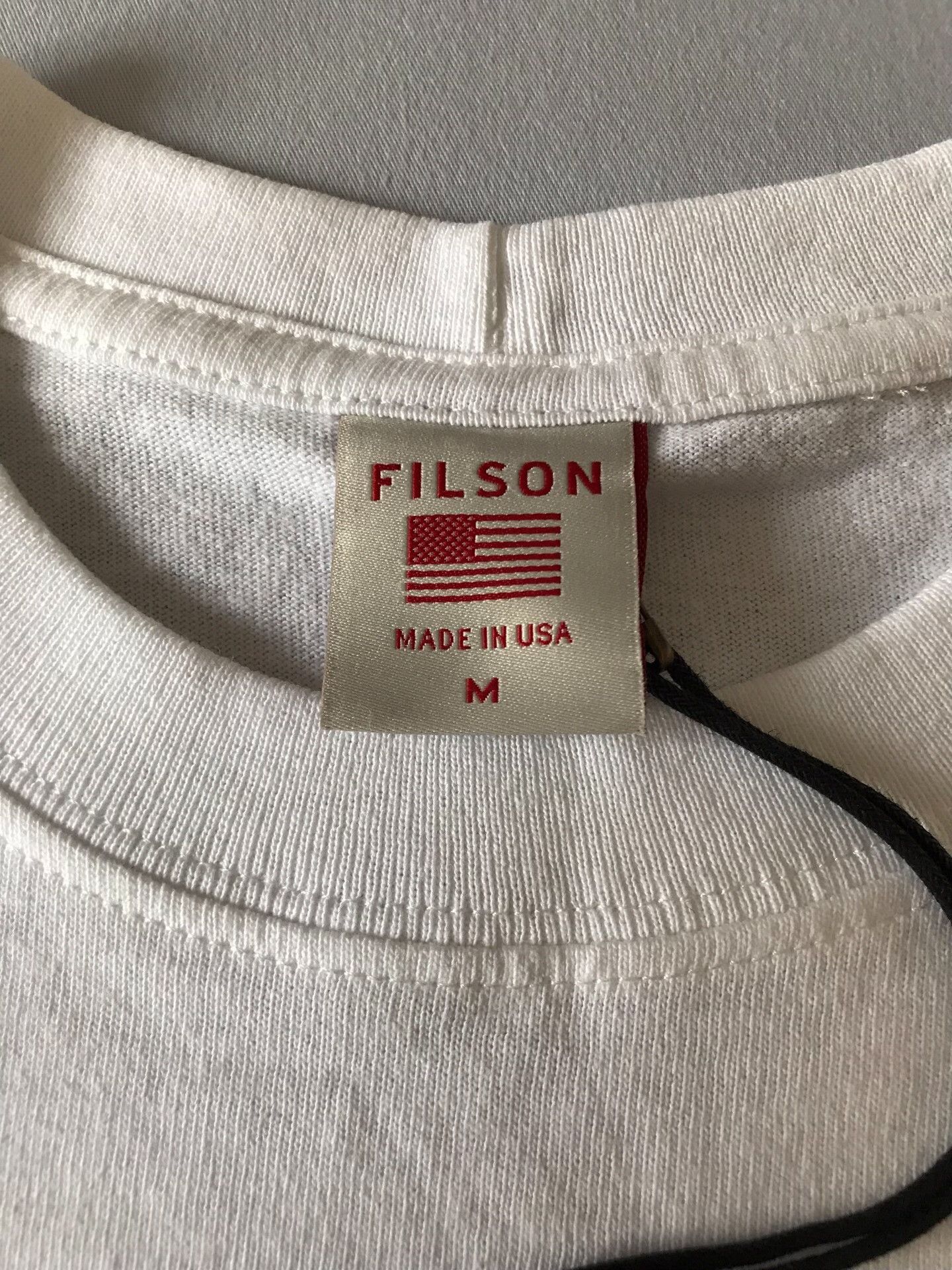 Filson Filson 20233183 White Elk Print T-Shirt Size US M / EU 48-50 / 2 - 5 Thumbnail