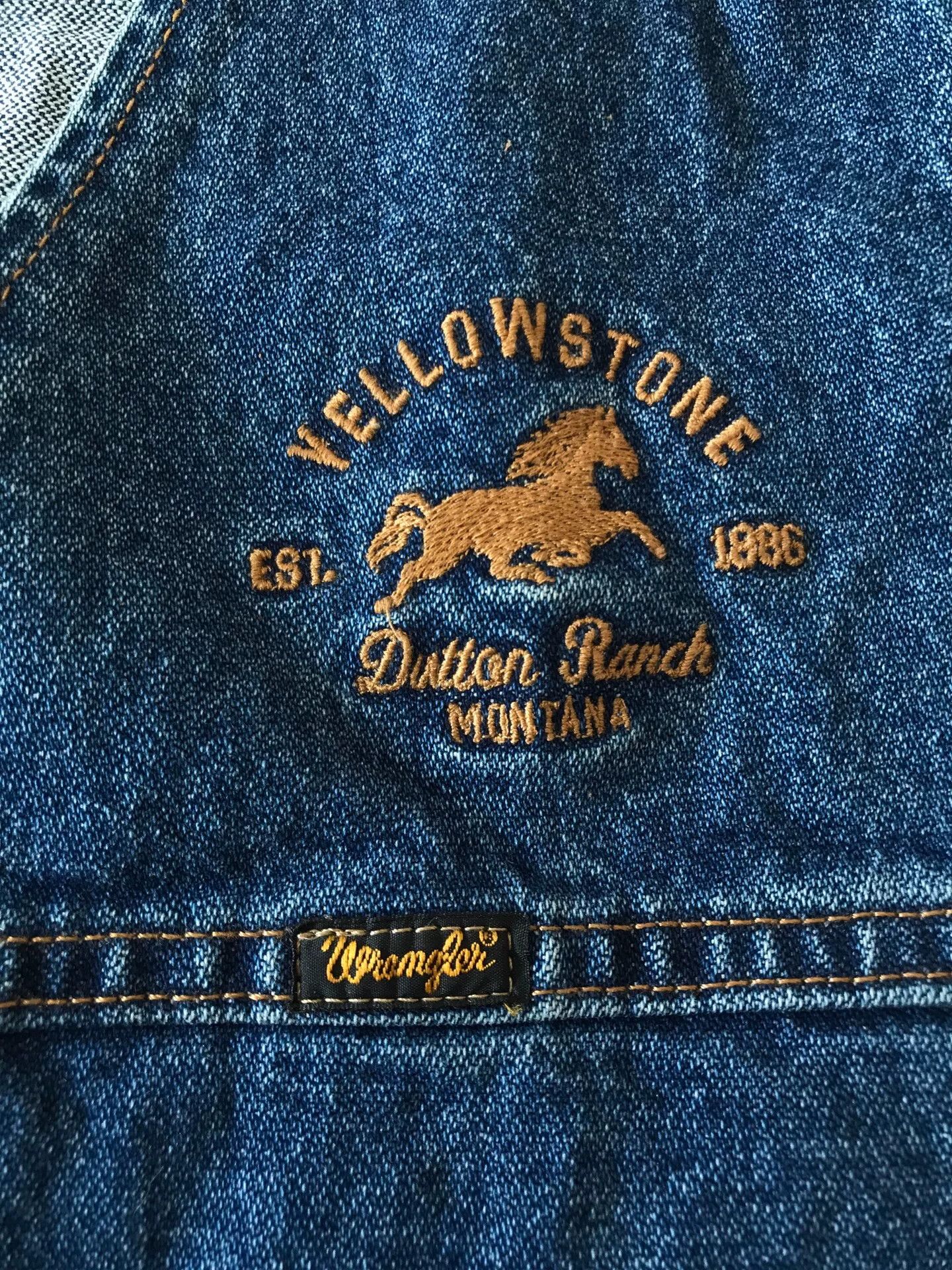 Wrangler Wrangler x Yellowstone Western Denim Vest Size US XL / EU 56 / 4 - 3 Thumbnail
