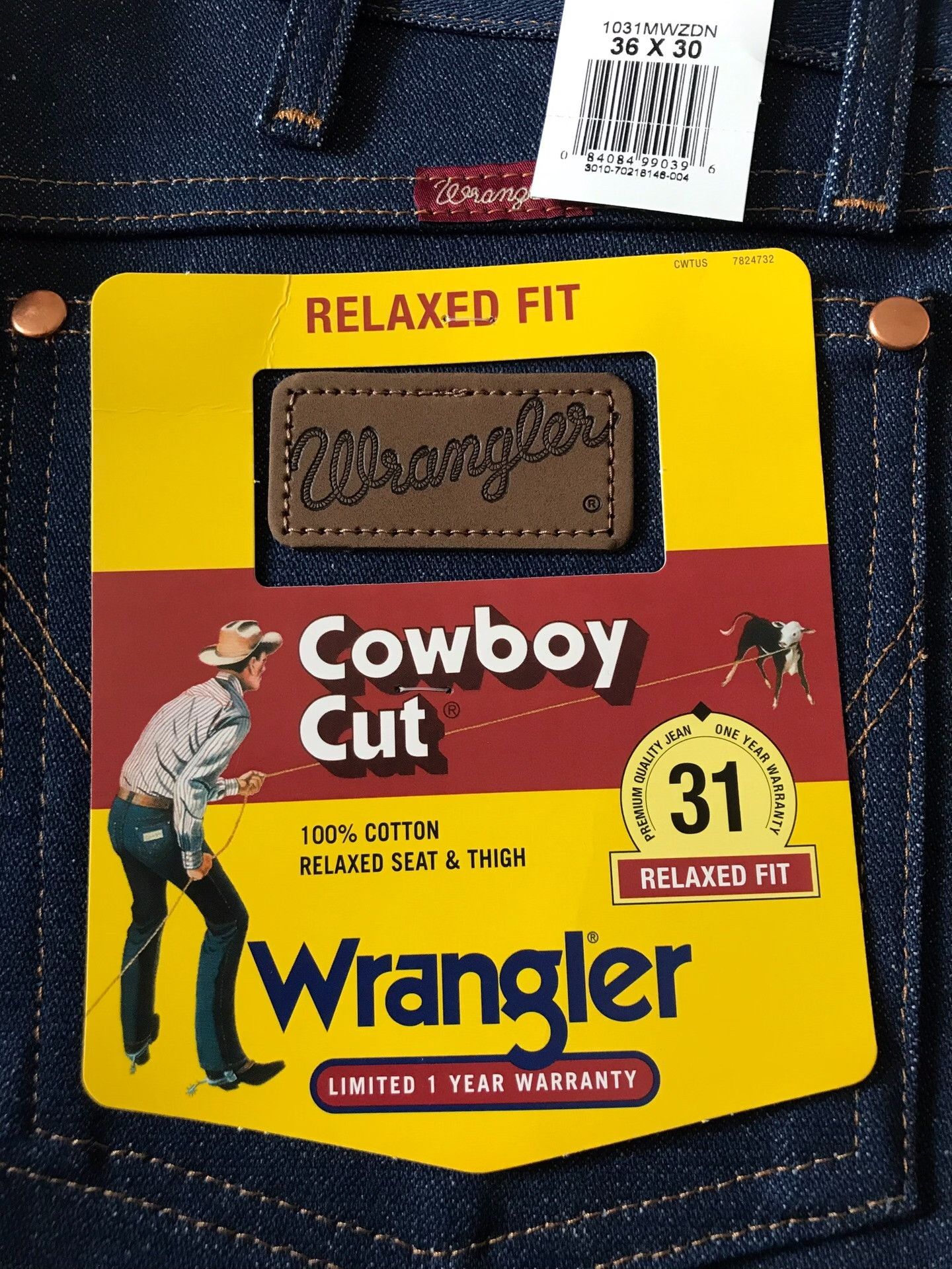 Wrangler Wrangler 31MWZ Denim Jeans Size US 36 / EU 52 - 7 Thumbnail