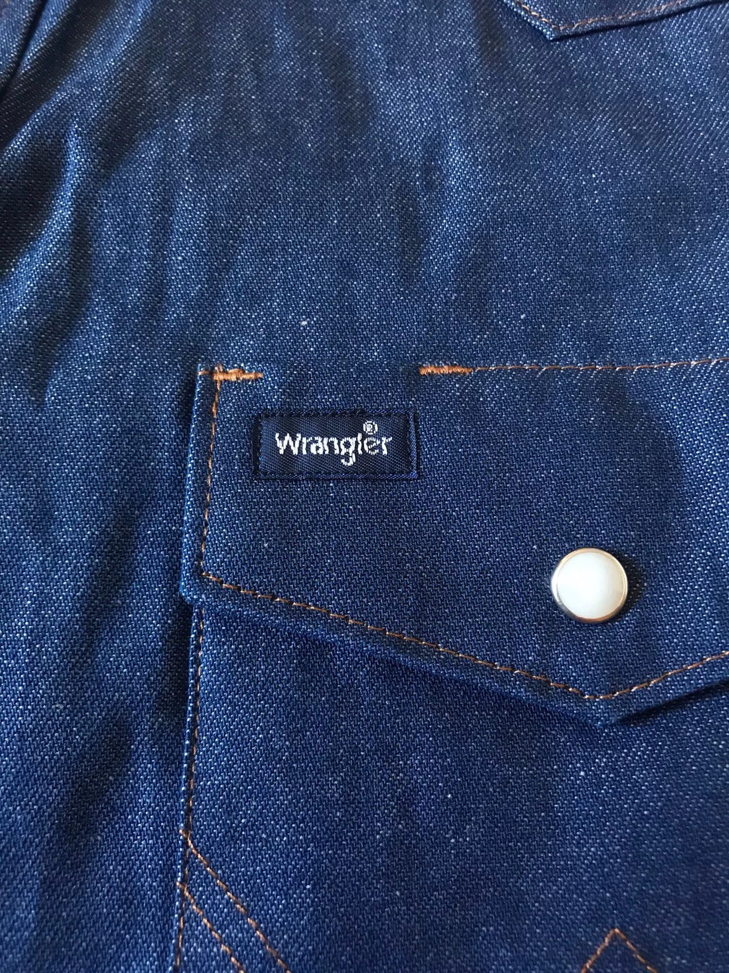 Wrangler Wrangler MS70119 Western Denim Shirt Size US L / EU 52-54 / 3 - 6 Thumbnail