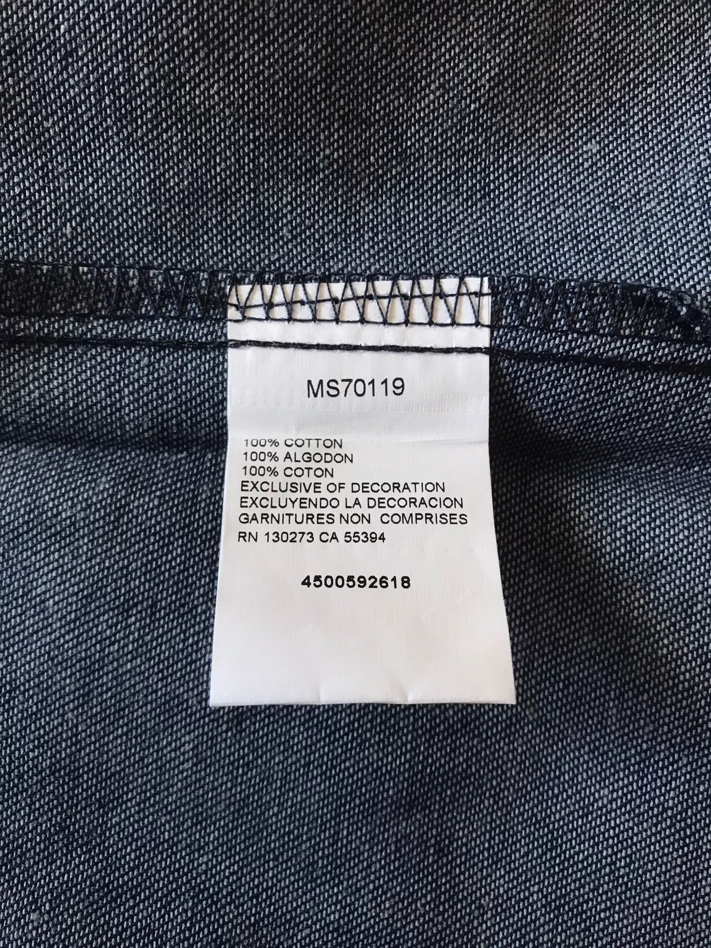 Wrangler Wrangler MS70119 Western Denim Shirt Size US L / EU 52-54 / 3 - 9 Thumbnail