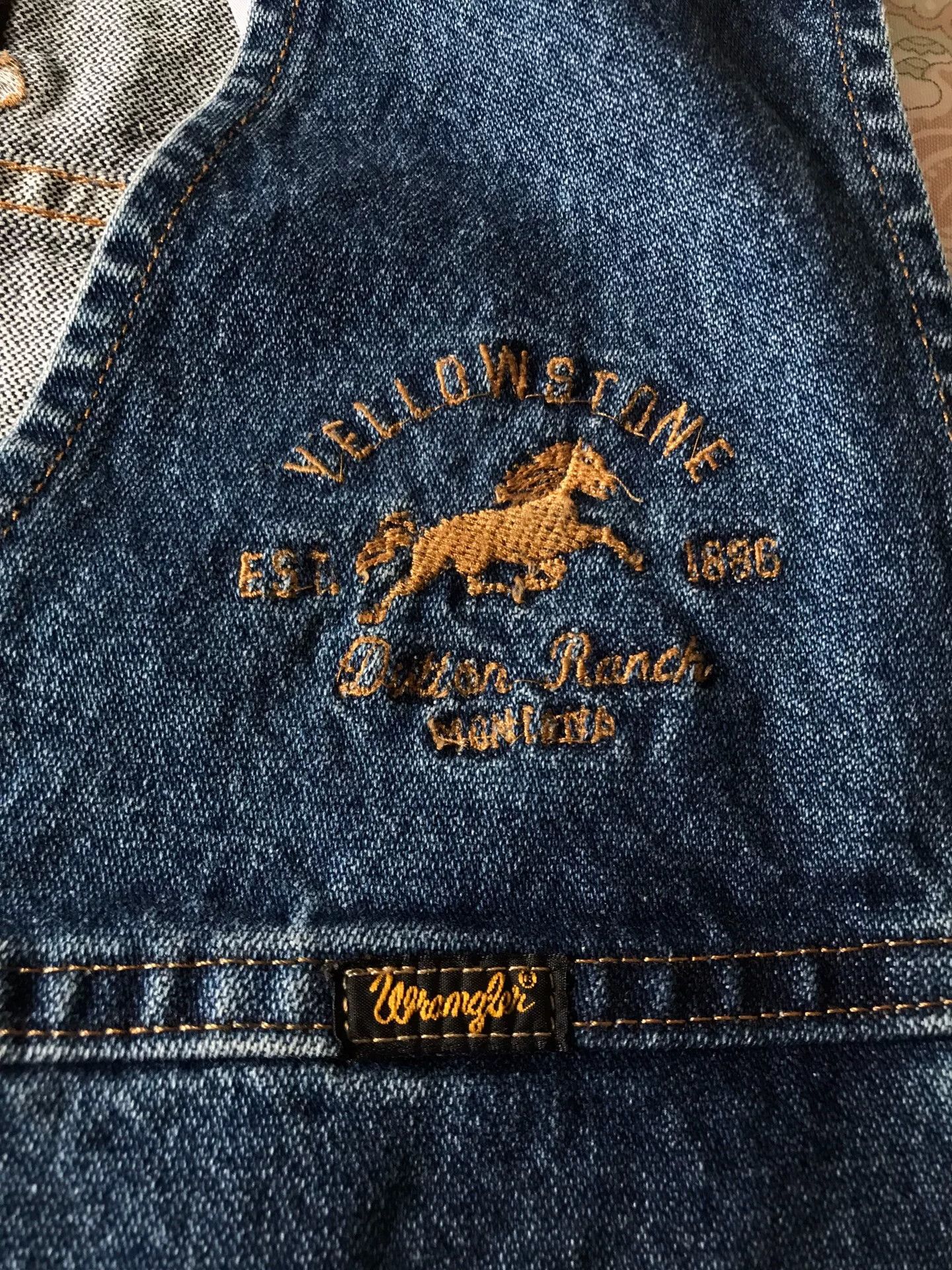 Wrangler Wrangler x Yellowstone Western Denim Vest Size US L / EU 52-54 / 3 - 4 Thumbnail