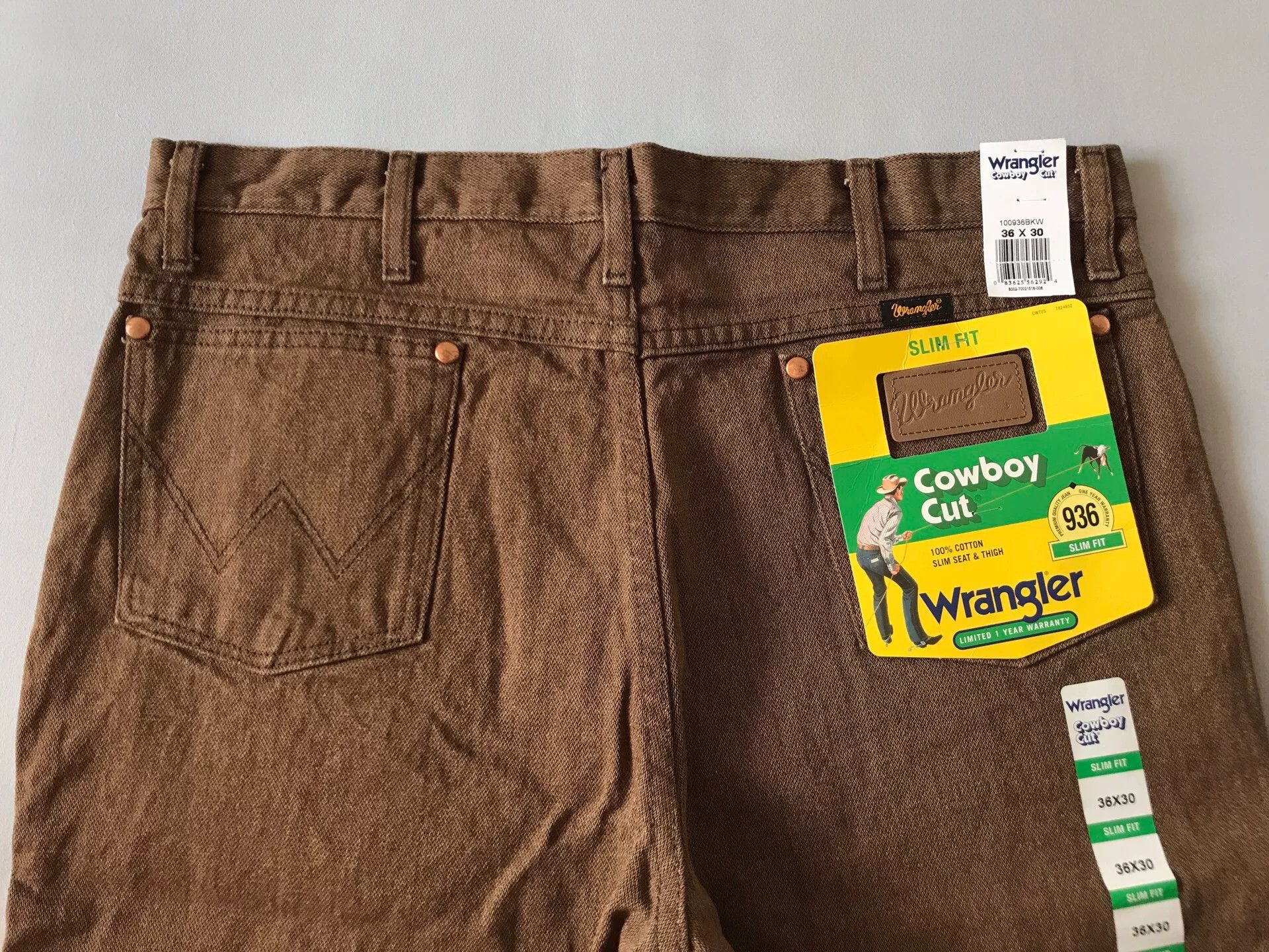 Wrangler Wrangler 936BKW Brown Jeans W36L30 Size US 36 / EU 52 - 5 Thumbnail