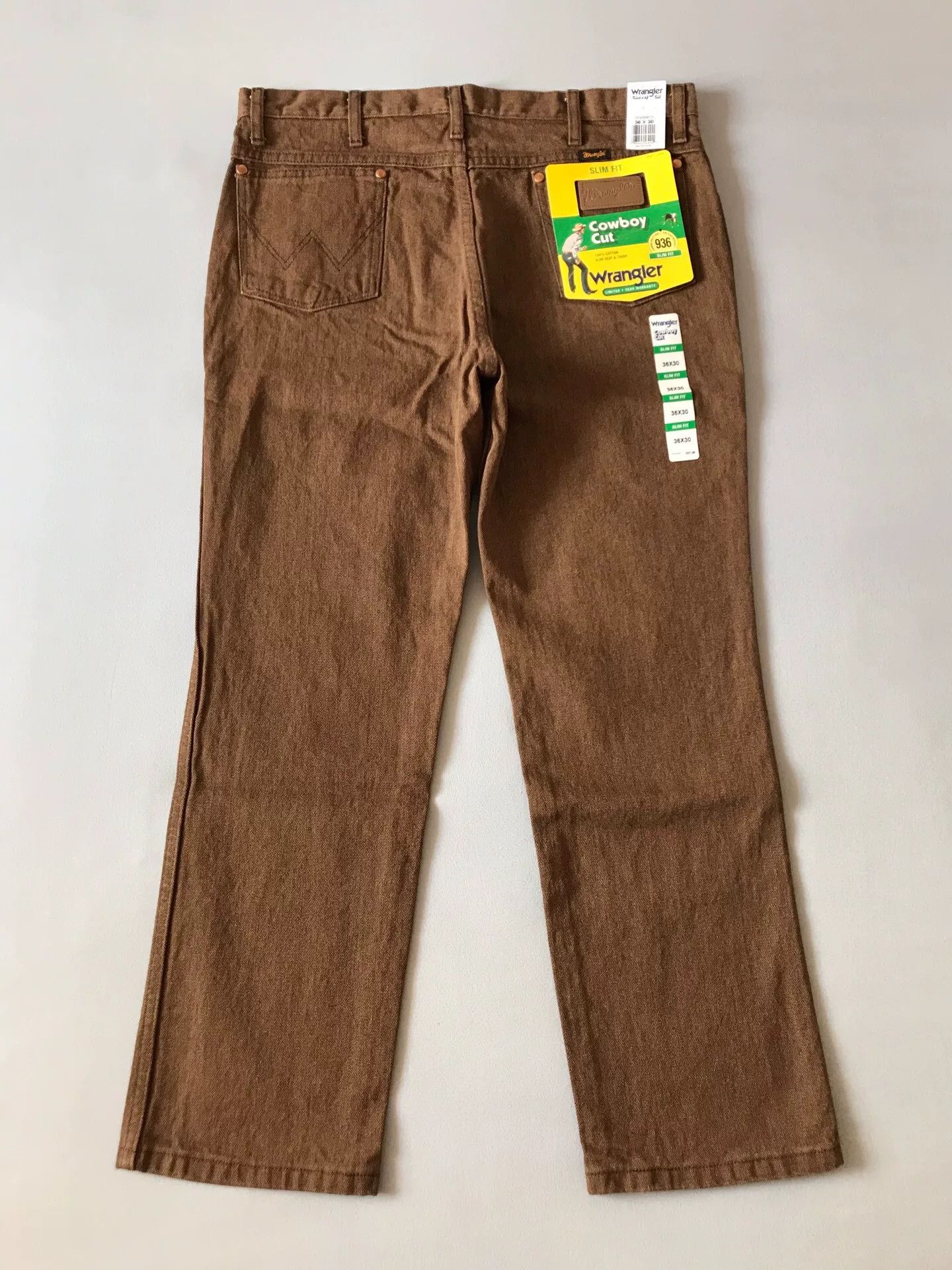 Wrangler Wrangler 936BKW Brown Jeans W36L30 Size US 36 / EU 52 - 3 Thumbnail