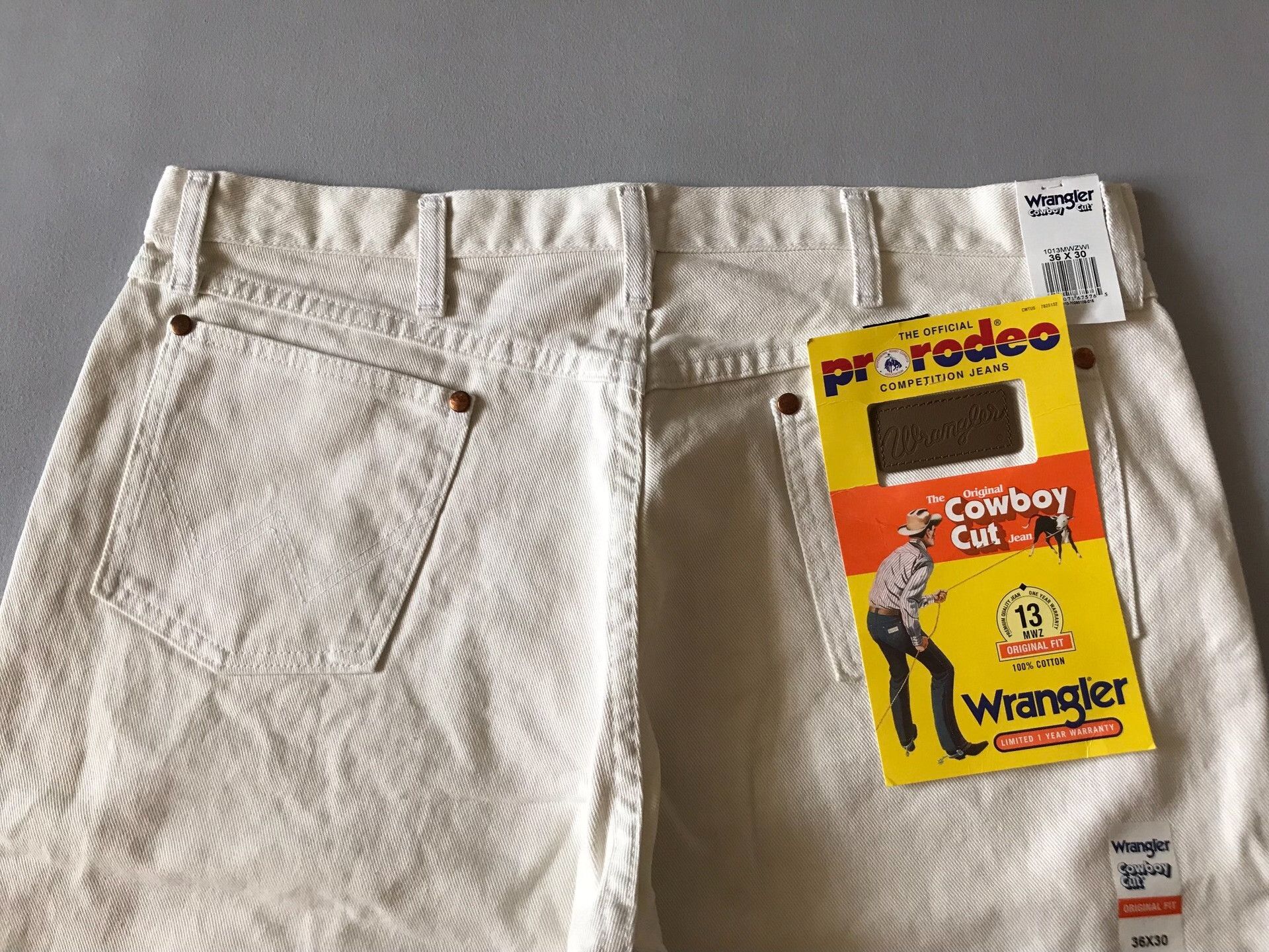 Wrangler Wrangler 13MWZ White Jeans W36L30 Size US 36 / EU 52 - 5 Thumbnail