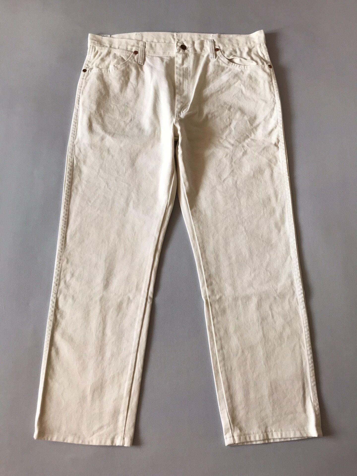 Wrangler Wrangler 13MWZ White Jeans W36L30 Size US 36 / EU 52 - 2 Thumbnail