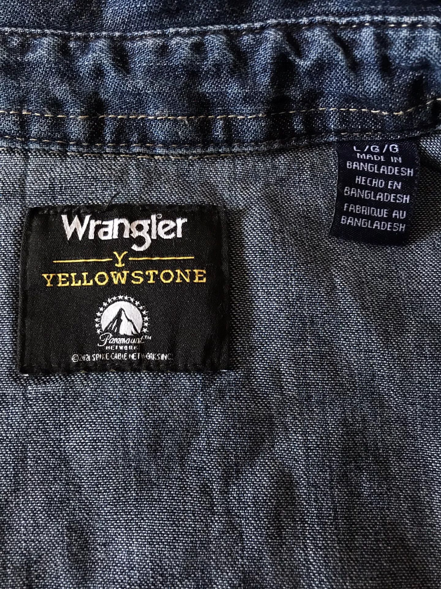 Wrangler Wrangler x Yellowstone Dutton Ranch Denim Shirt Size US L / EU 52-54 / 3 - 7 Thumbnail