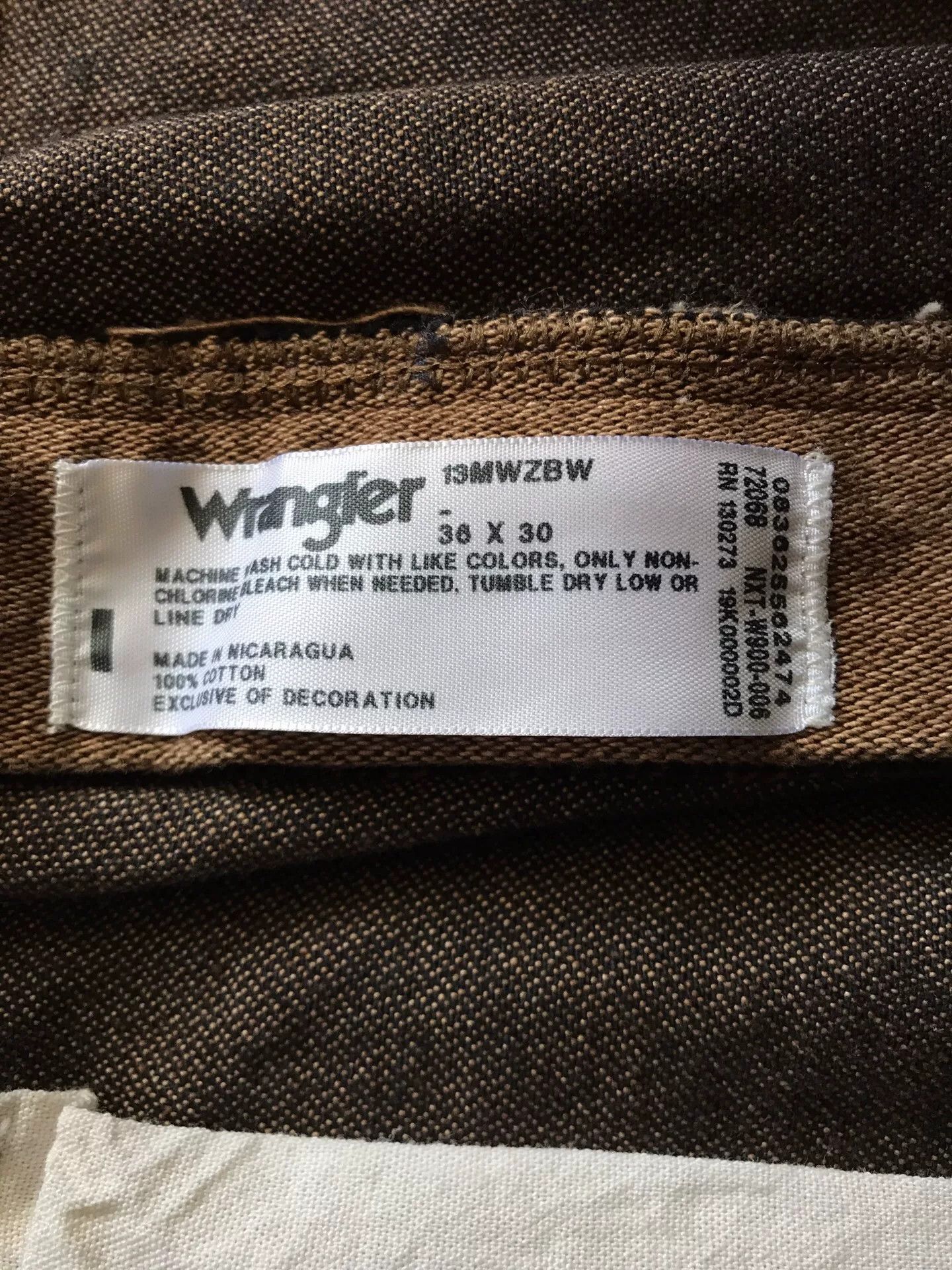 Wrangler Wrangler 13MWZ Brown Jeans W36L30 Size US 36 / EU 52 - 9 Thumbnail