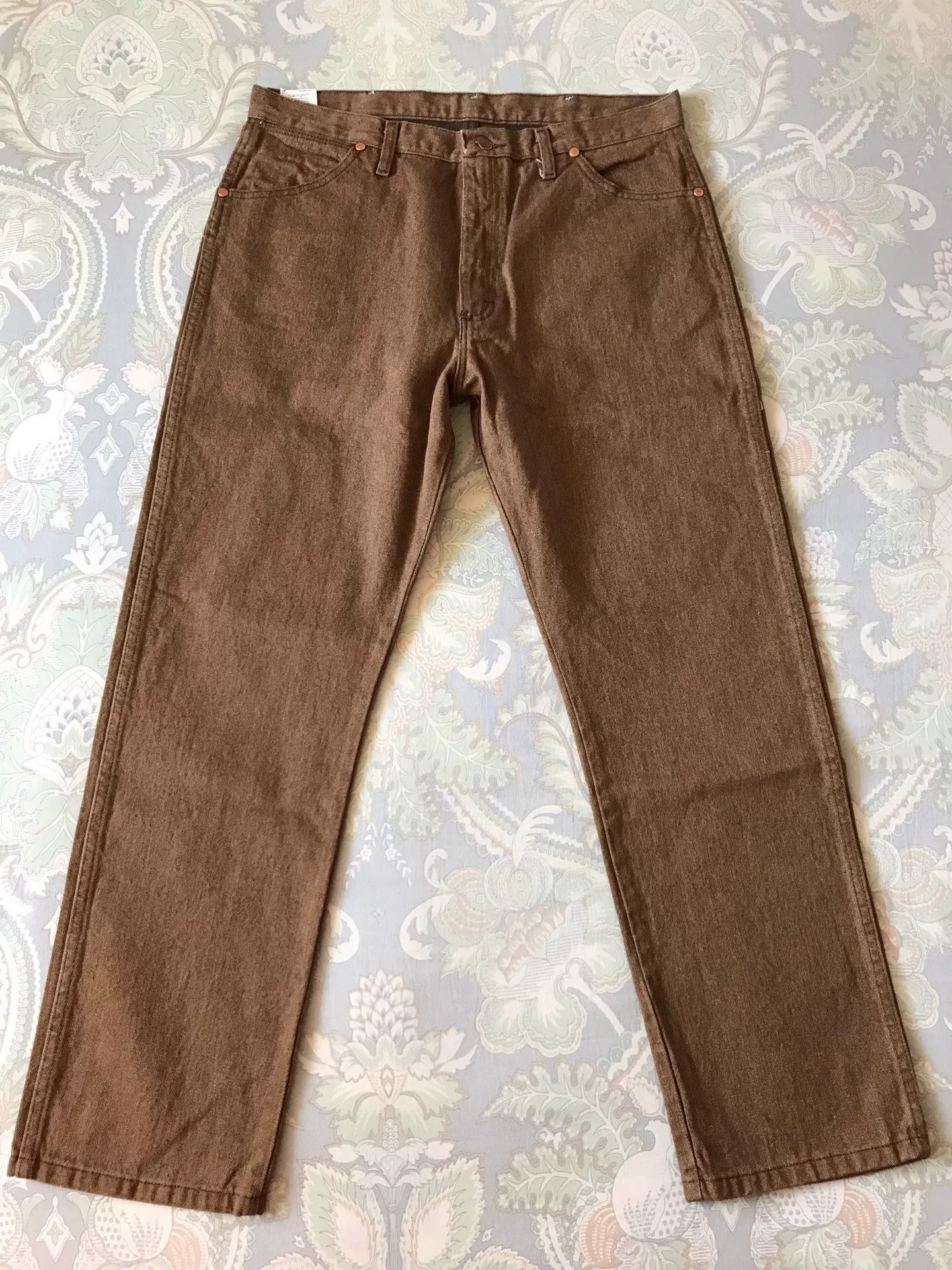 Wrangler Wrangler 13MWZ Brown Jeans W36L30 Size US 36 / EU 52 - 2 Thumbnail