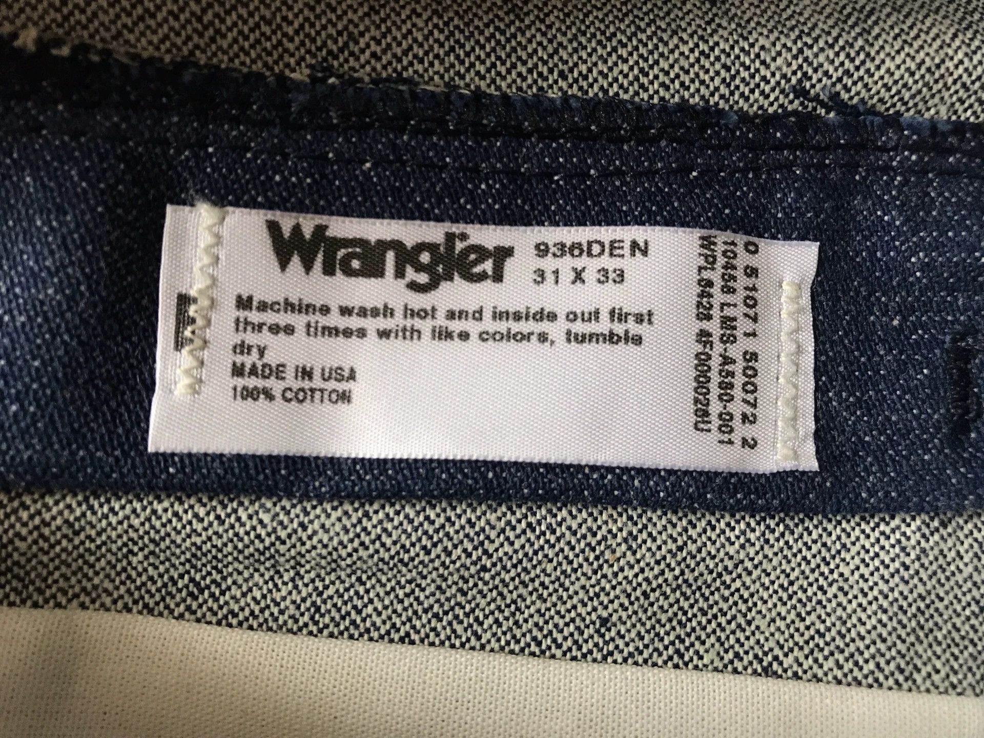 Wrangler 90s Wrangler 936DEN Jeans W31L33 Size US 31 - 9 Thumbnail