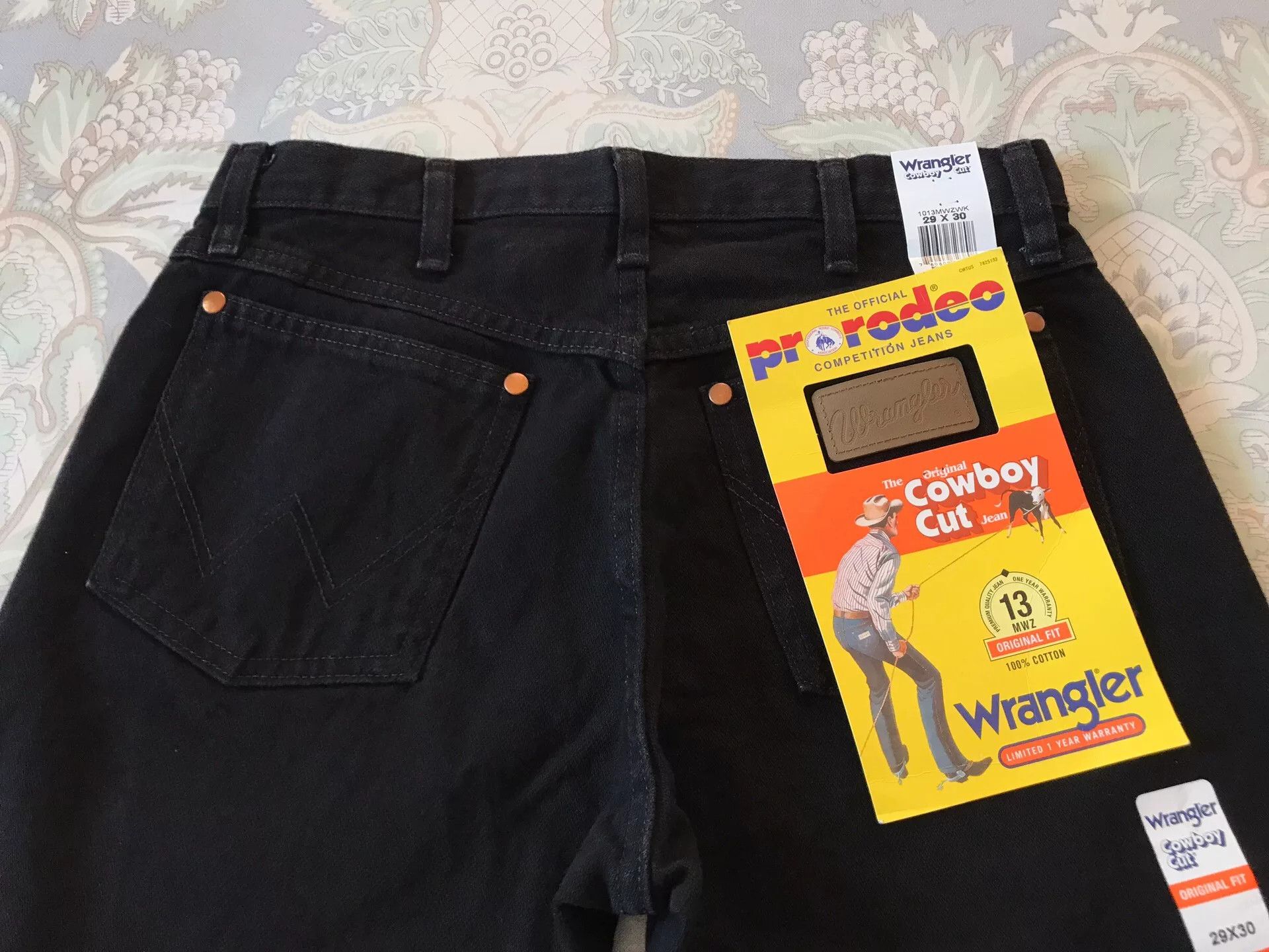Wrangler Wrangler 13MWZ Washed Black Jeans W29L30 Size US 29 - 5 Thumbnail